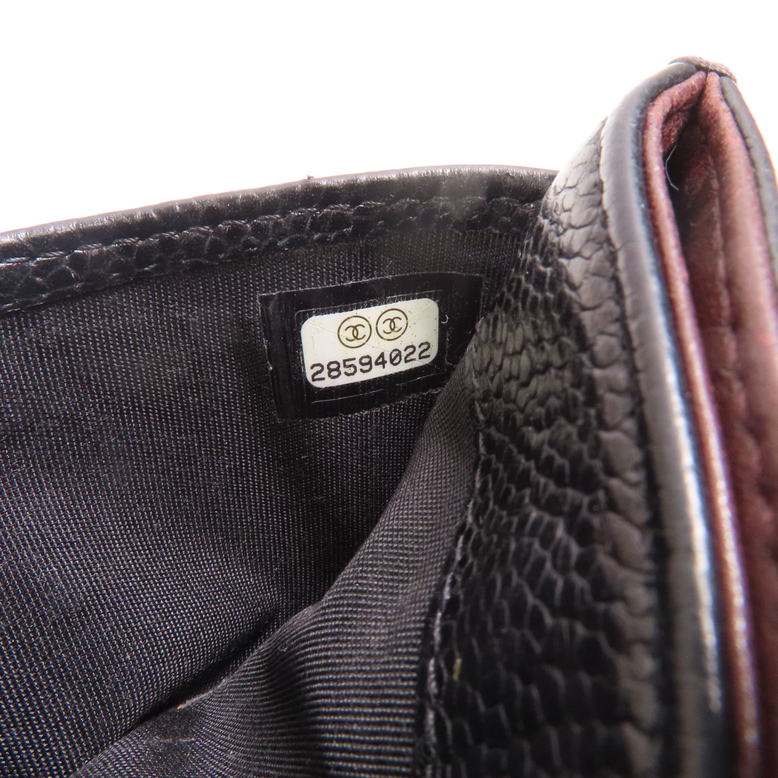 CHANEL 牛皮皮革Card Case銀扣卡片套
