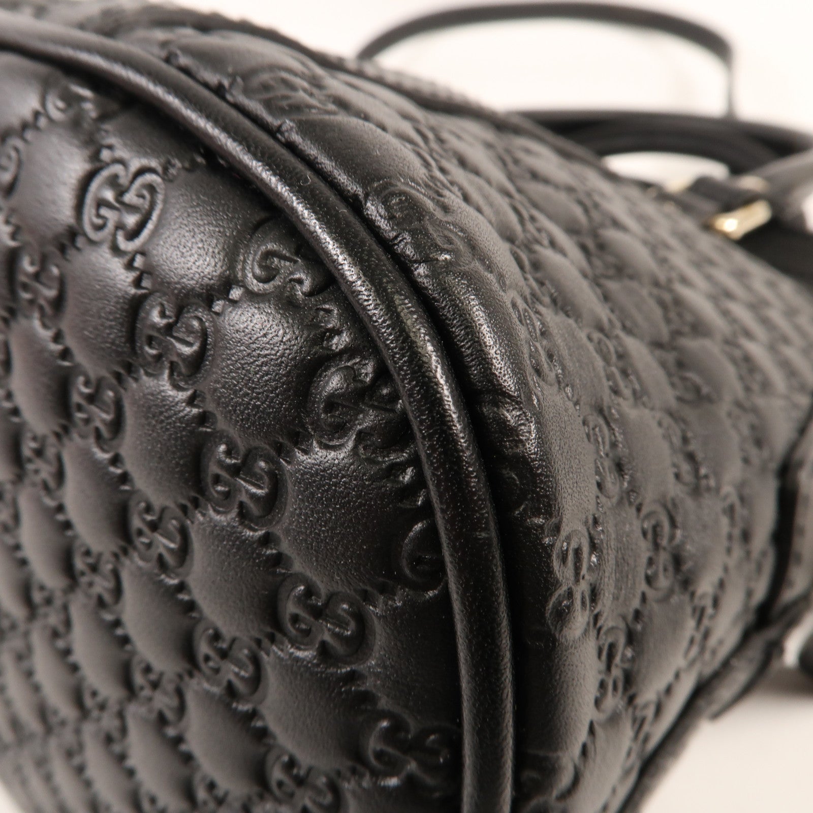 GUCCI 牛皮皮革2 Way Shoulder銀扣手挽肩背兩用袋