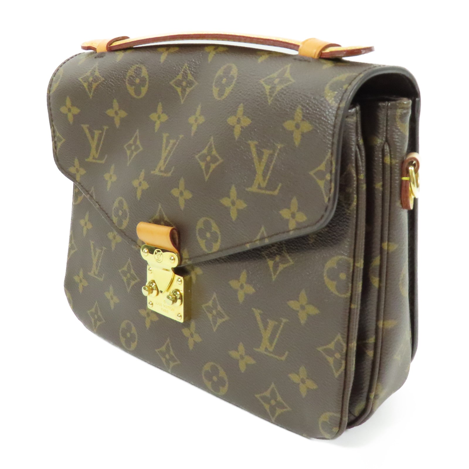 LOUIS VUITTON LV GHW Pochette Metis MM 2 Way Bag M44875 Monogram Brown
