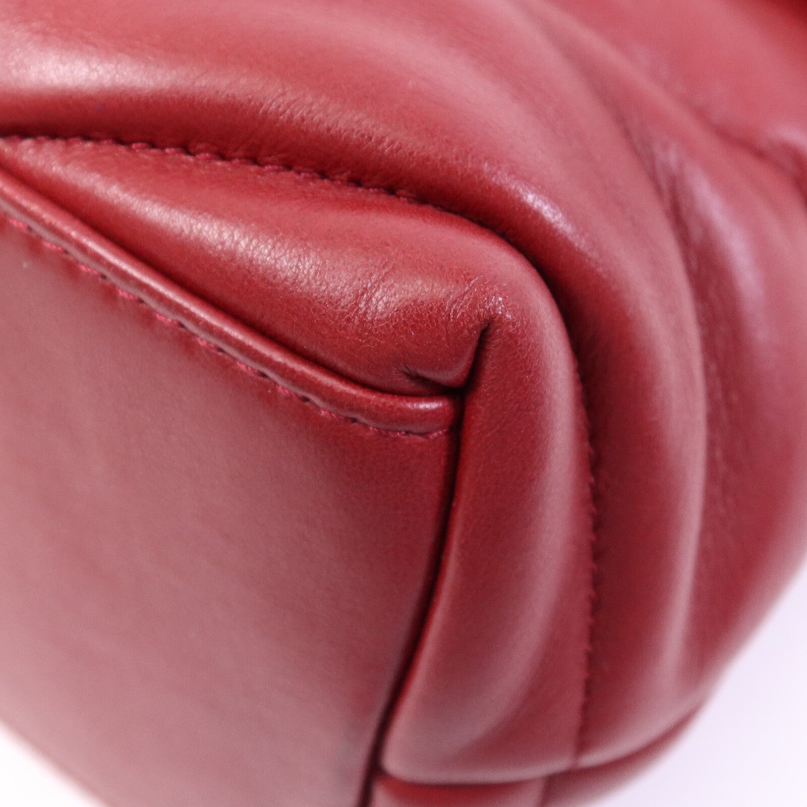 SAINT LAURENT 羊皮皮革Loulou Puffer金扣鏈帶肩背袋