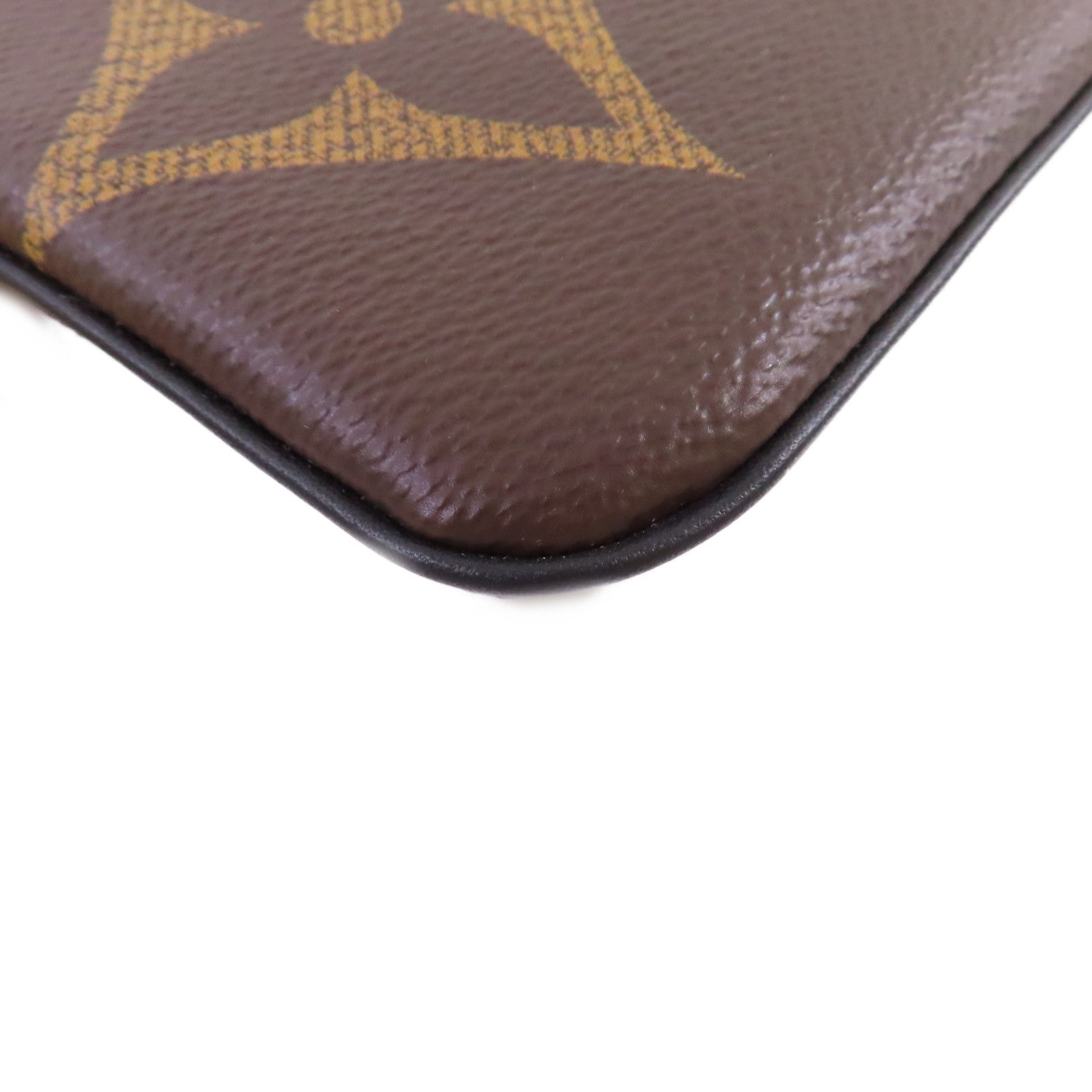 LOUIS VUITTON 【激減優惠】Monogram Trio Pouch金扣手拿包啡色