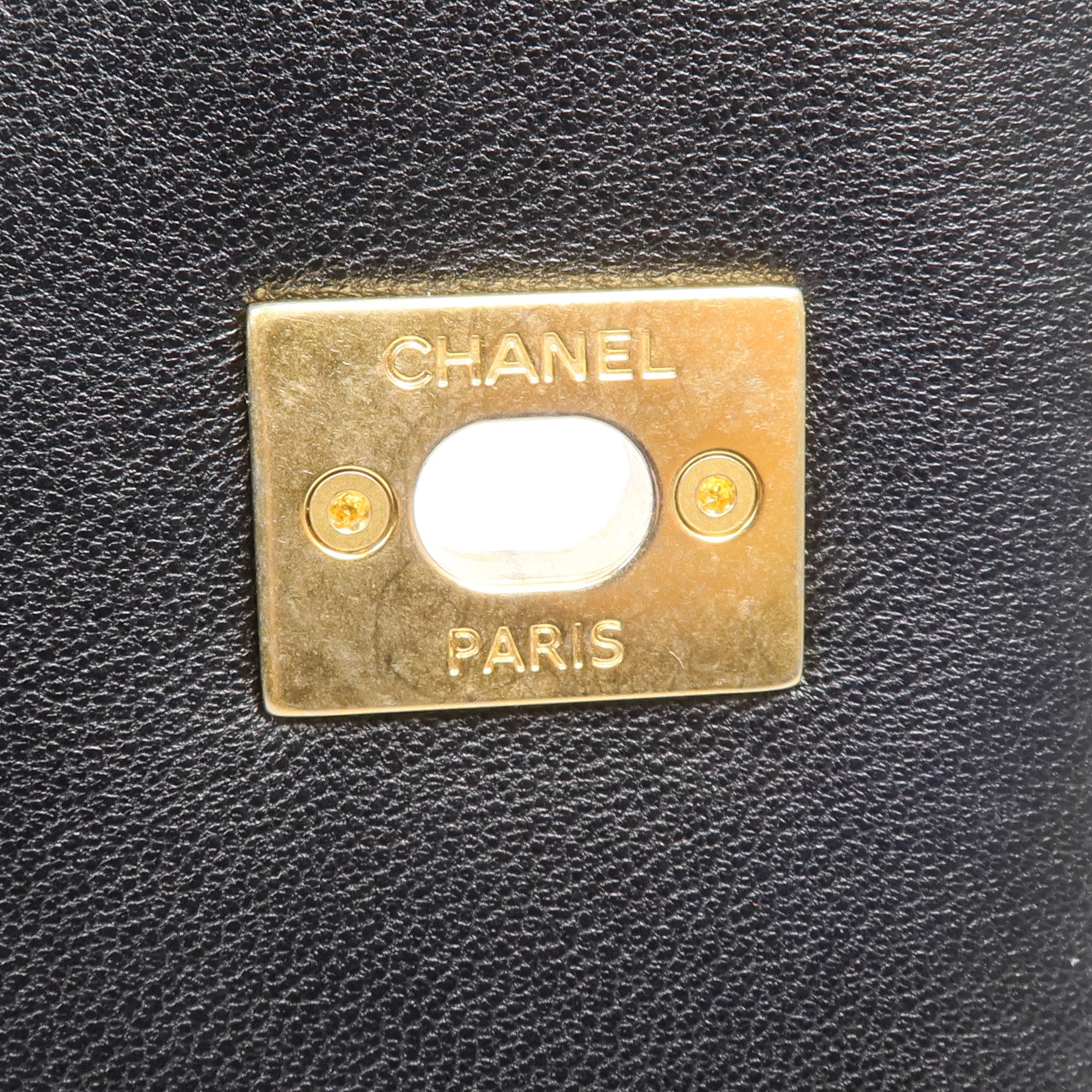 CHANEL 牛皮皮革Phone Holder金扣手挽肩背兩用袋