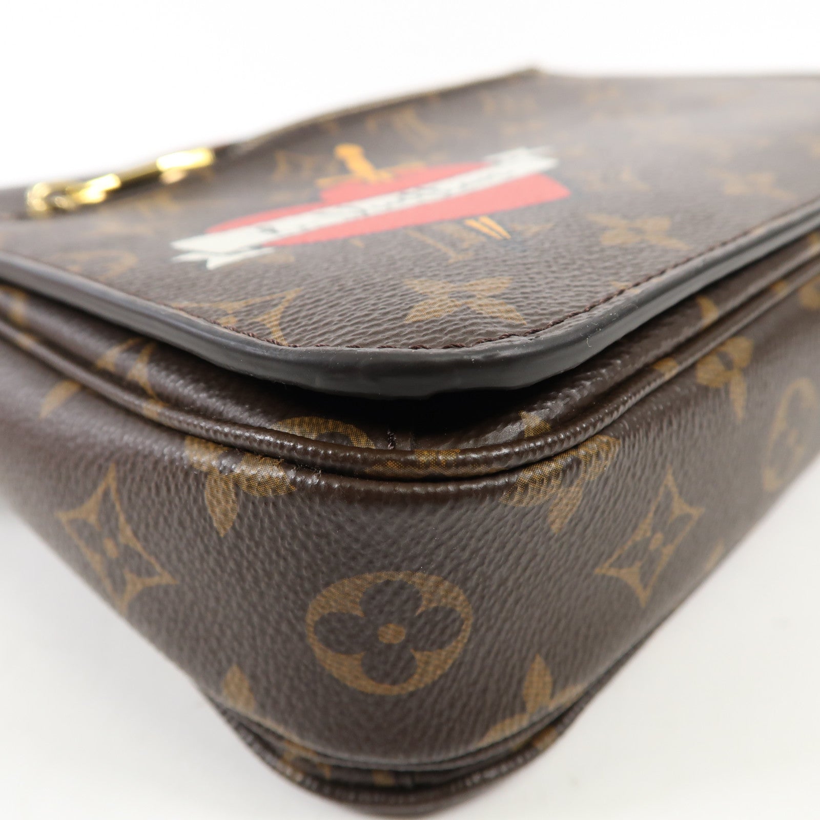 LOUIS VUITTON Monogram Patches Pochette Metis金扣手挽肩背兩用袋棕色