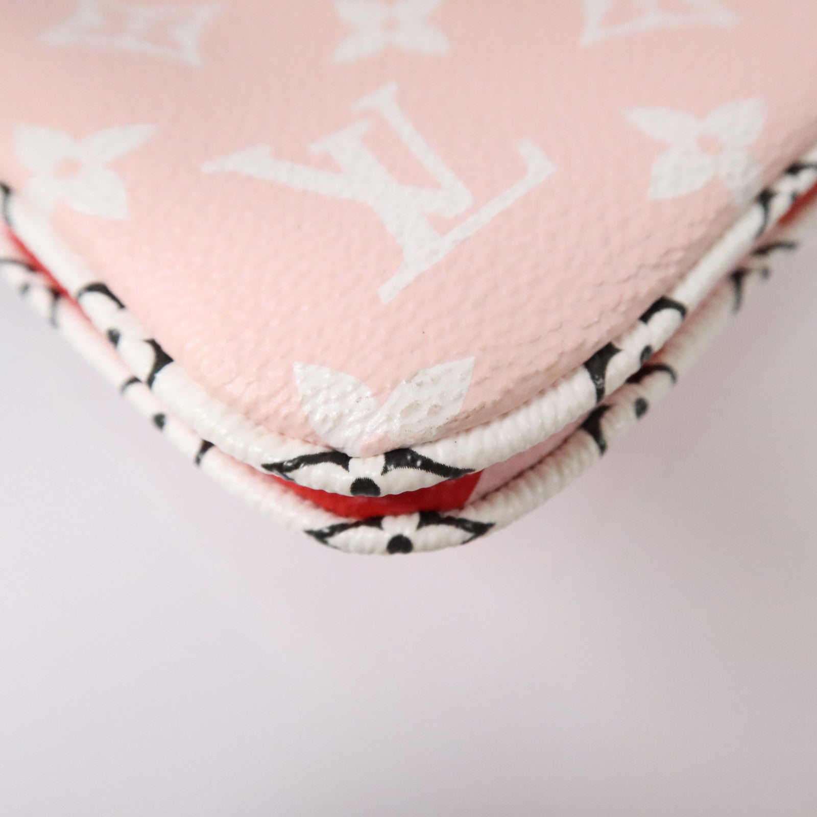 LOUIS VUITTON Monogram Giant Pochette Double Zip金扣鏈帶肩背袋