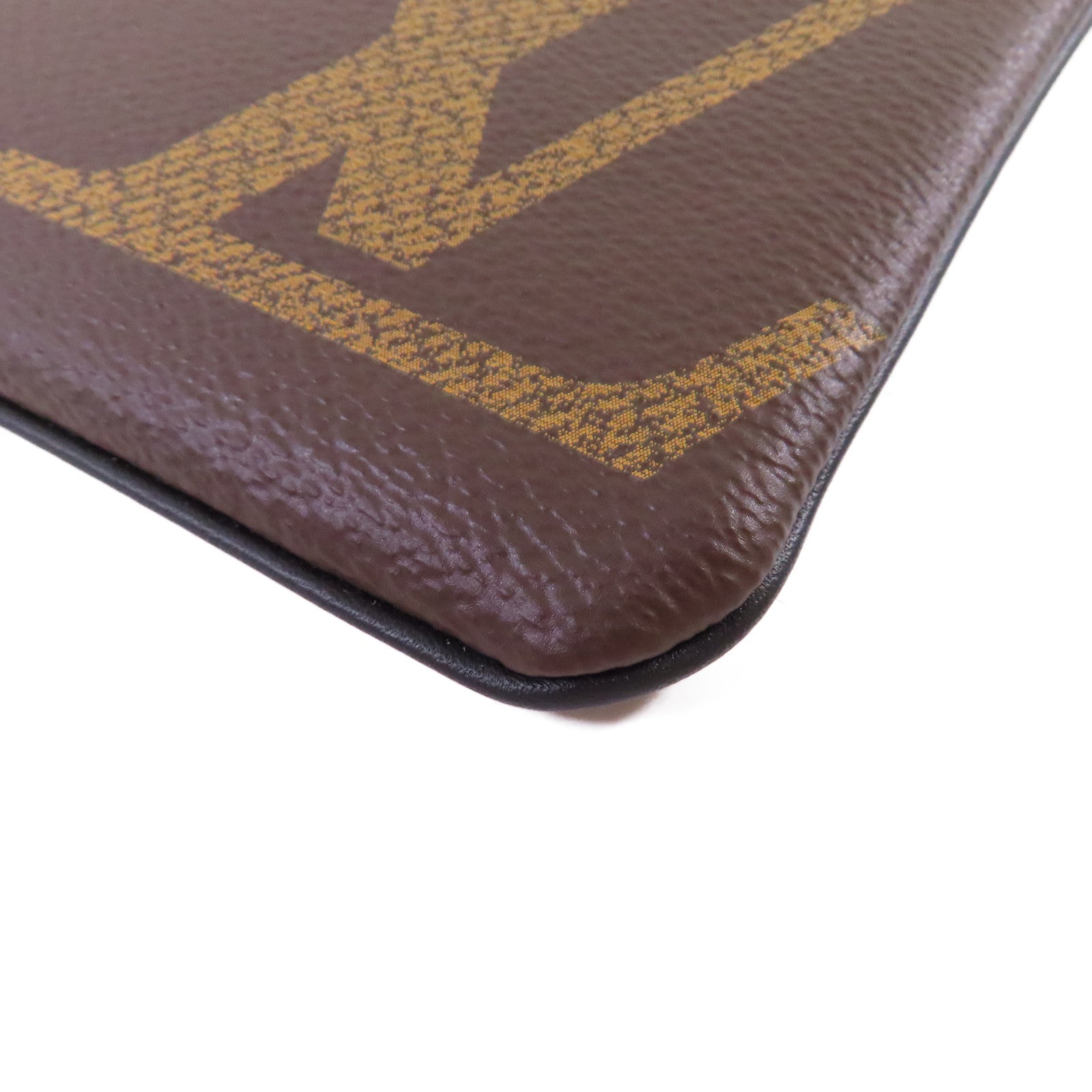 LOUIS VUITTON 【激減優惠】Monogram Trio Pouch金扣手拿包啡色