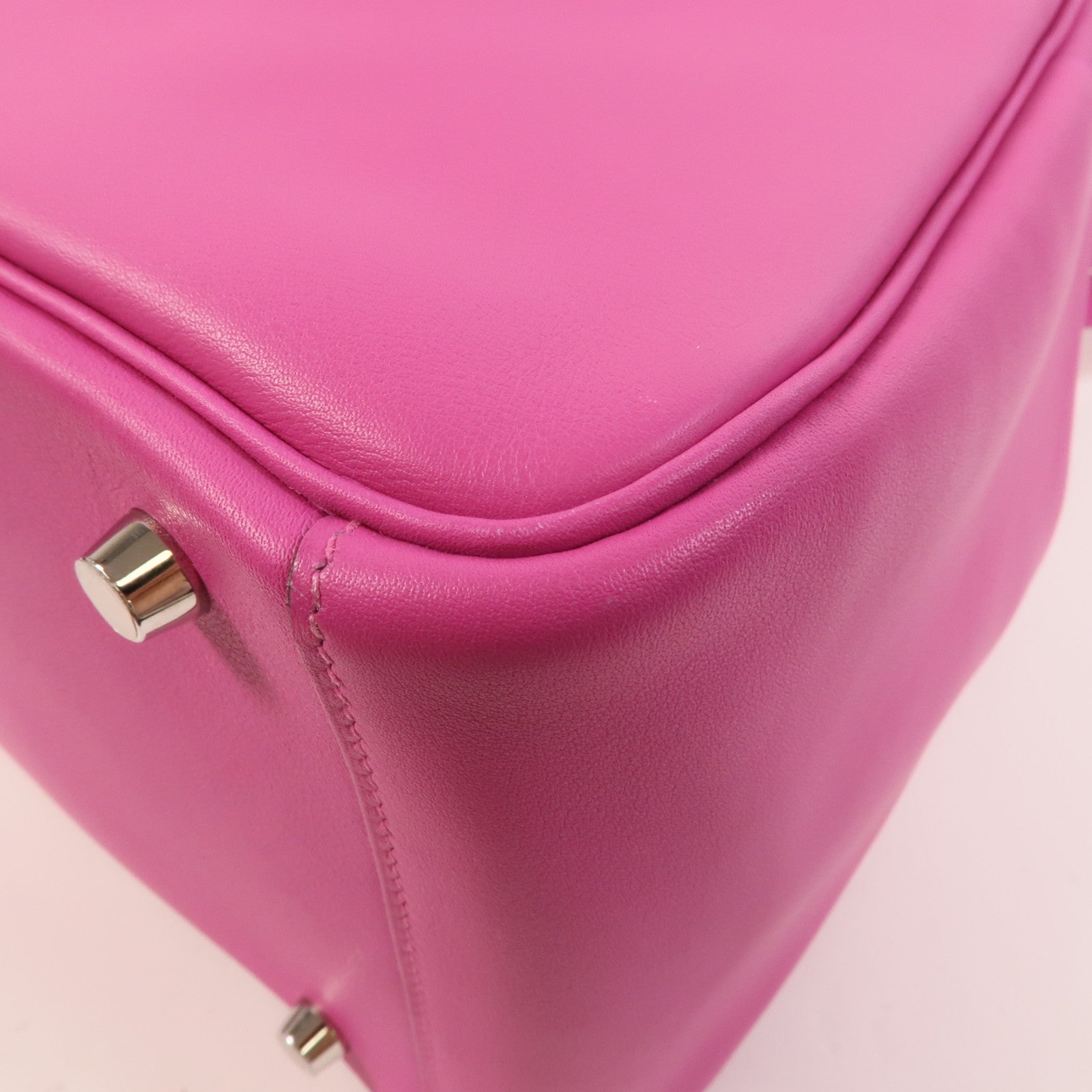 HERMES Swift/Epsom皮革Lindy 30手挽肩背兩用袋Rose Purple