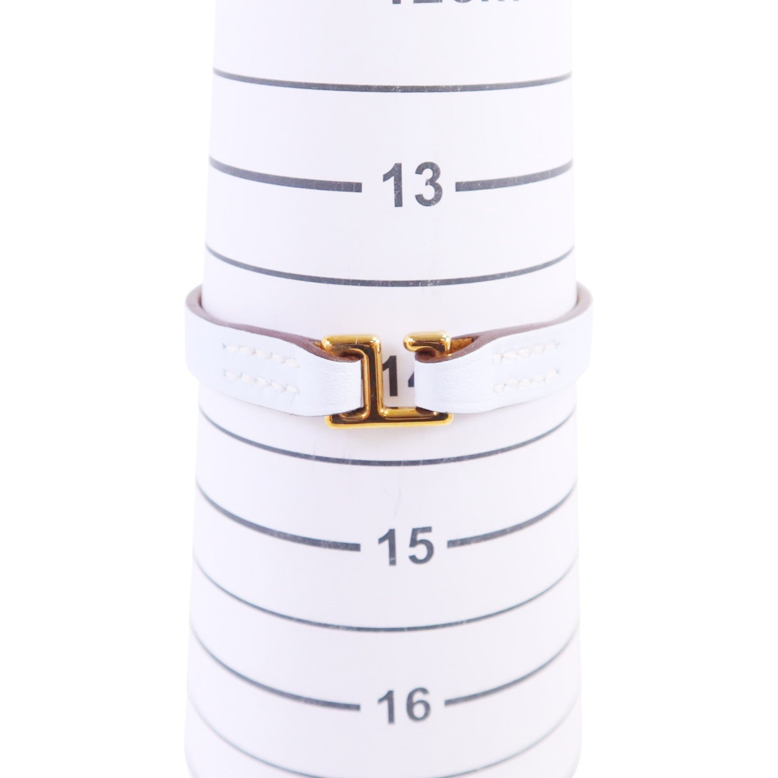 HERMES 【激減優惠】Swift皮革Mini Rivale Bracelet金扣手鏈