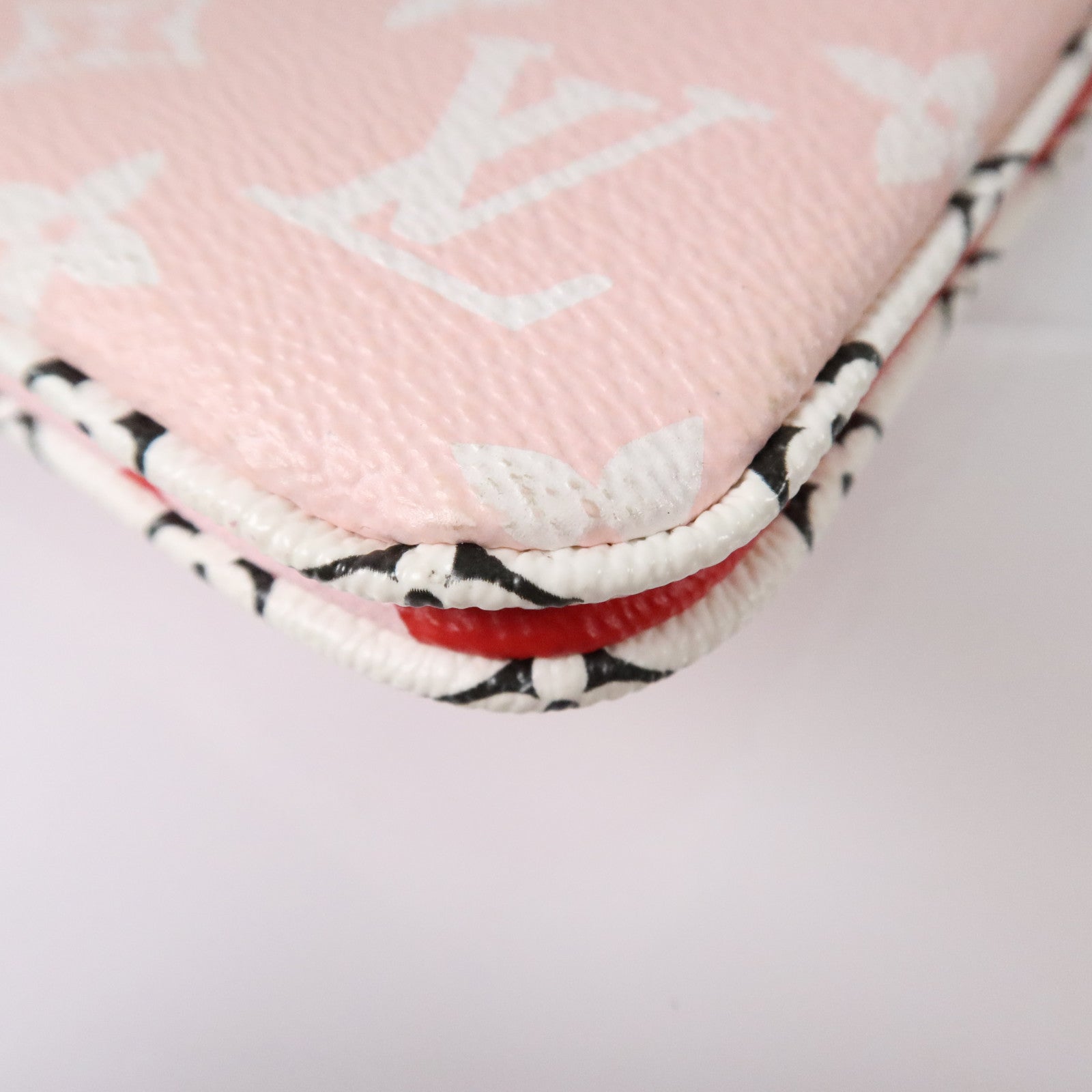 LOUIS VUITTON Monogram Giant Pochette Double Zip金扣鏈帶肩背袋