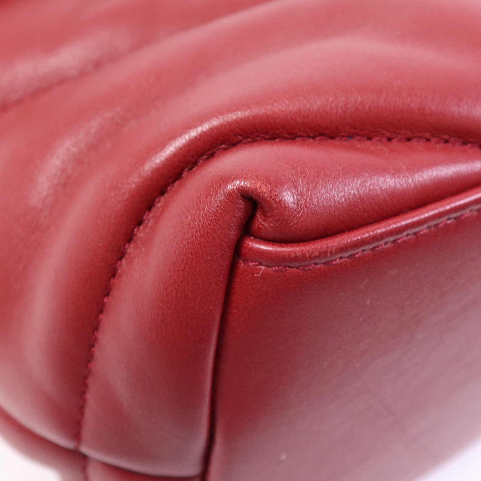 SAINT LAURENT 羊皮皮革Loulou Puffer金扣鏈帶肩背袋