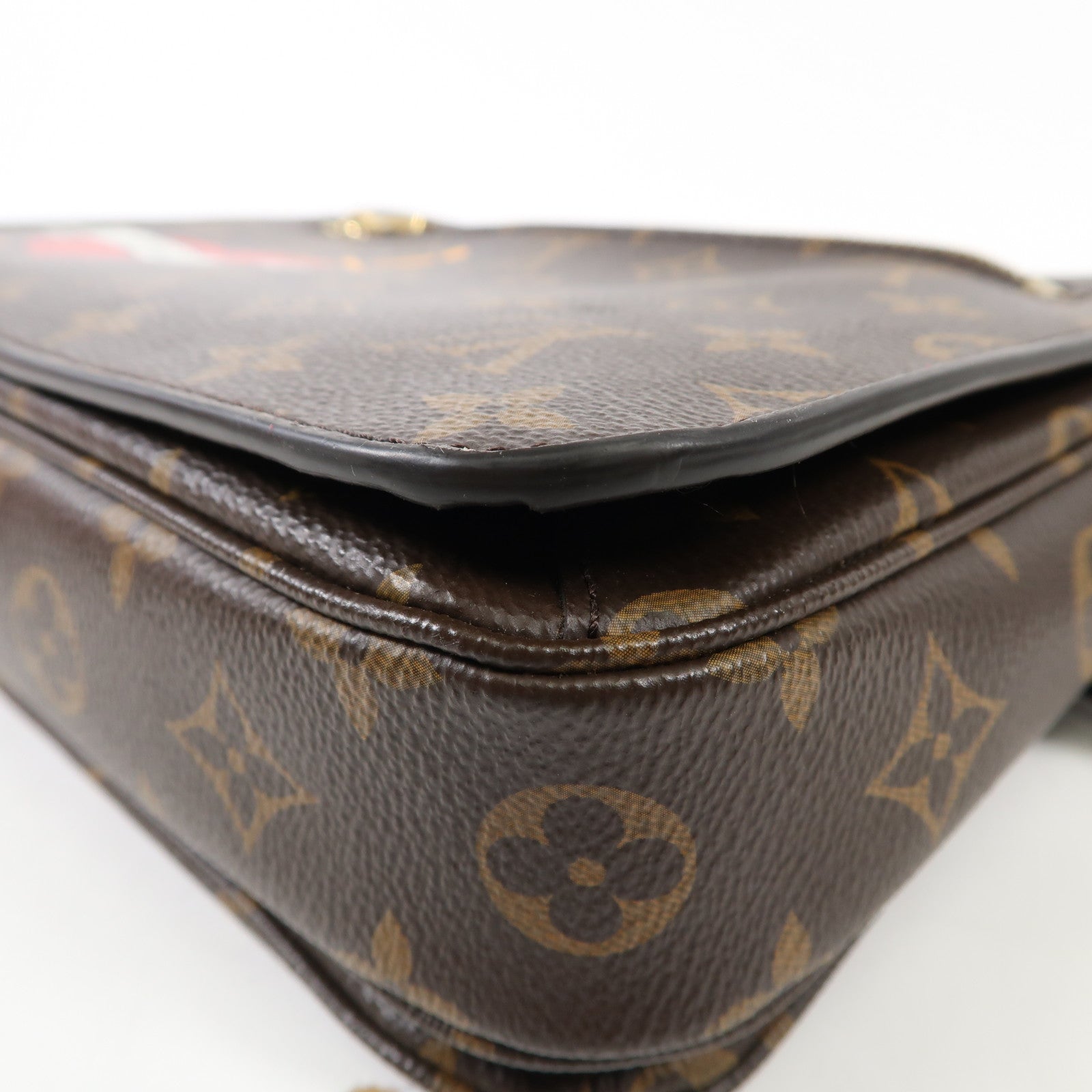 LOUIS VUITTON 【激減優惠】Monogram Patches Pochette Metis金扣手挽肩背兩用袋棕色