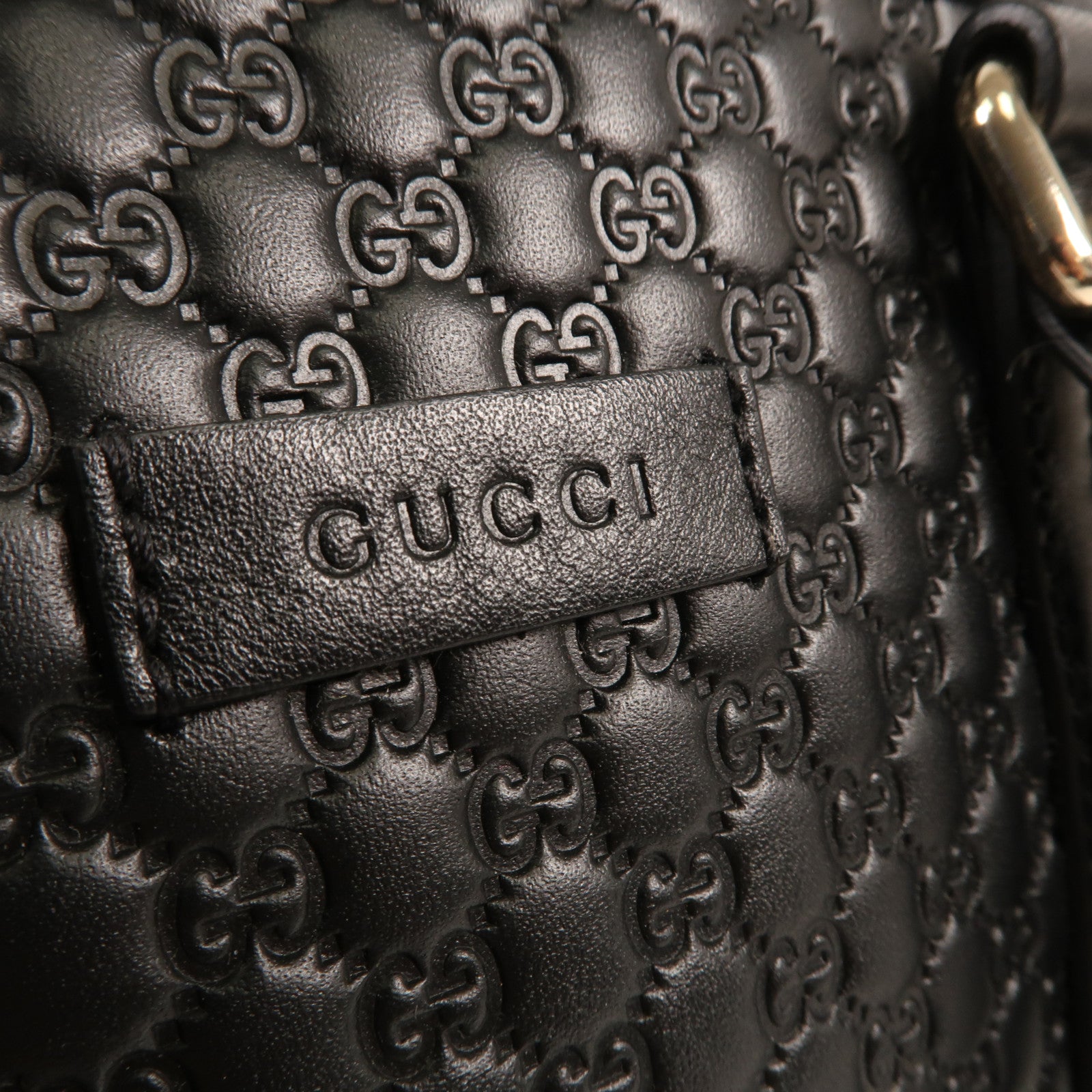 GUCCI 牛皮皮革2 Way Shoulder銀扣手挽肩背兩用袋