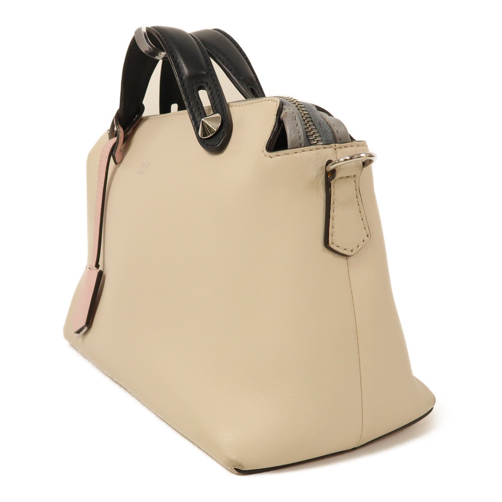 FENDI 羊皮皮革By The Way銀扣手挽肩背兩用袋