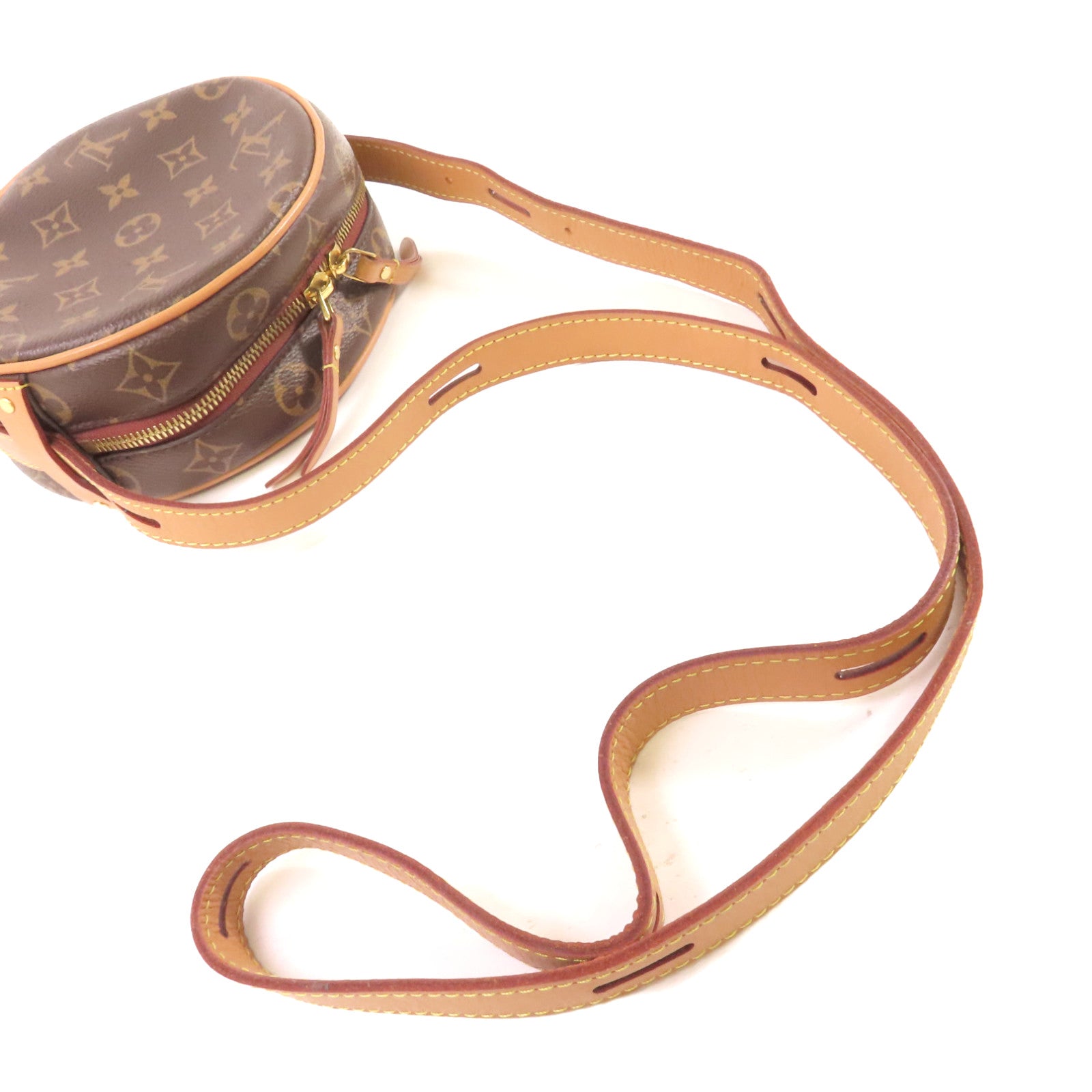 LOUIS VUITTON Monogram Boite Chapeau Souple Shoulder Bag金扣肩背袋啡色