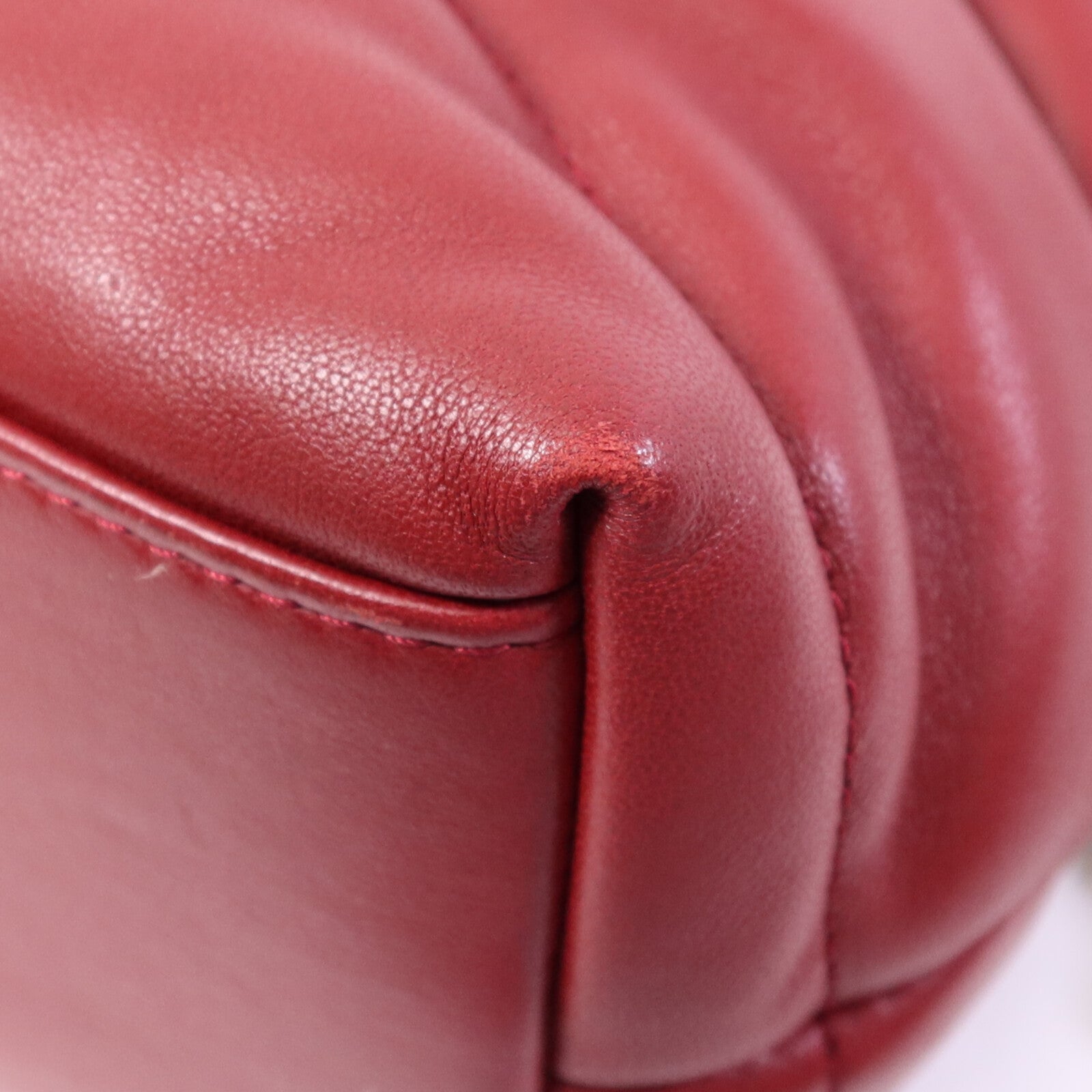 SAINT LAURENT 羊皮皮革Loulou Puffer金扣鏈帶肩背袋