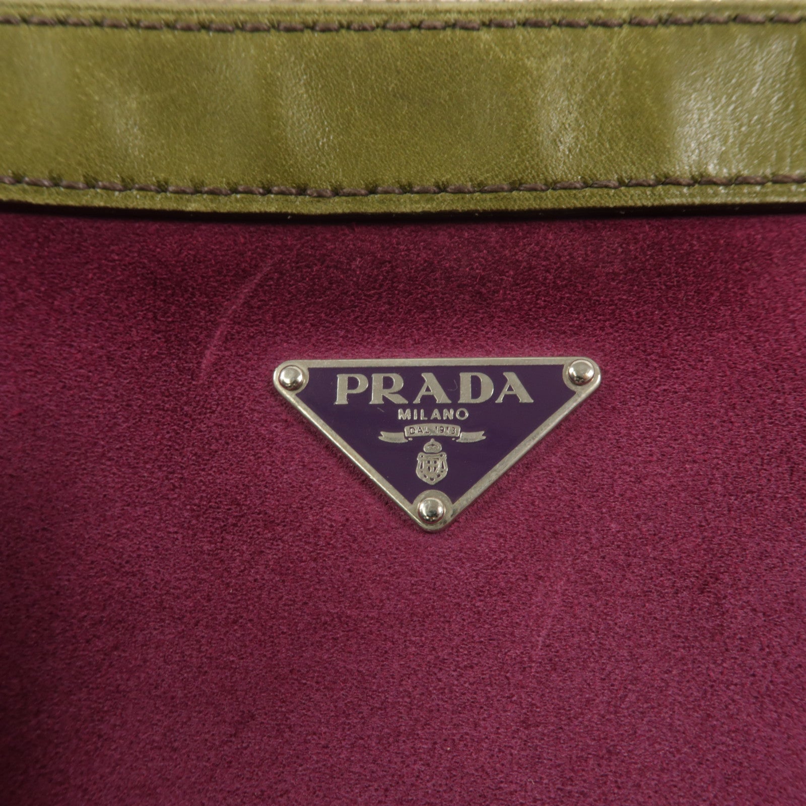 PRADA 麂皮皮革Shoulder Bag肩背袋