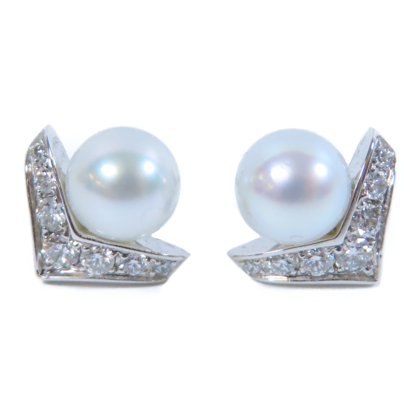 Chaumet 【激減優惠】18K白金Josephine Aigrette Earrings珍珠/鑽石耳環