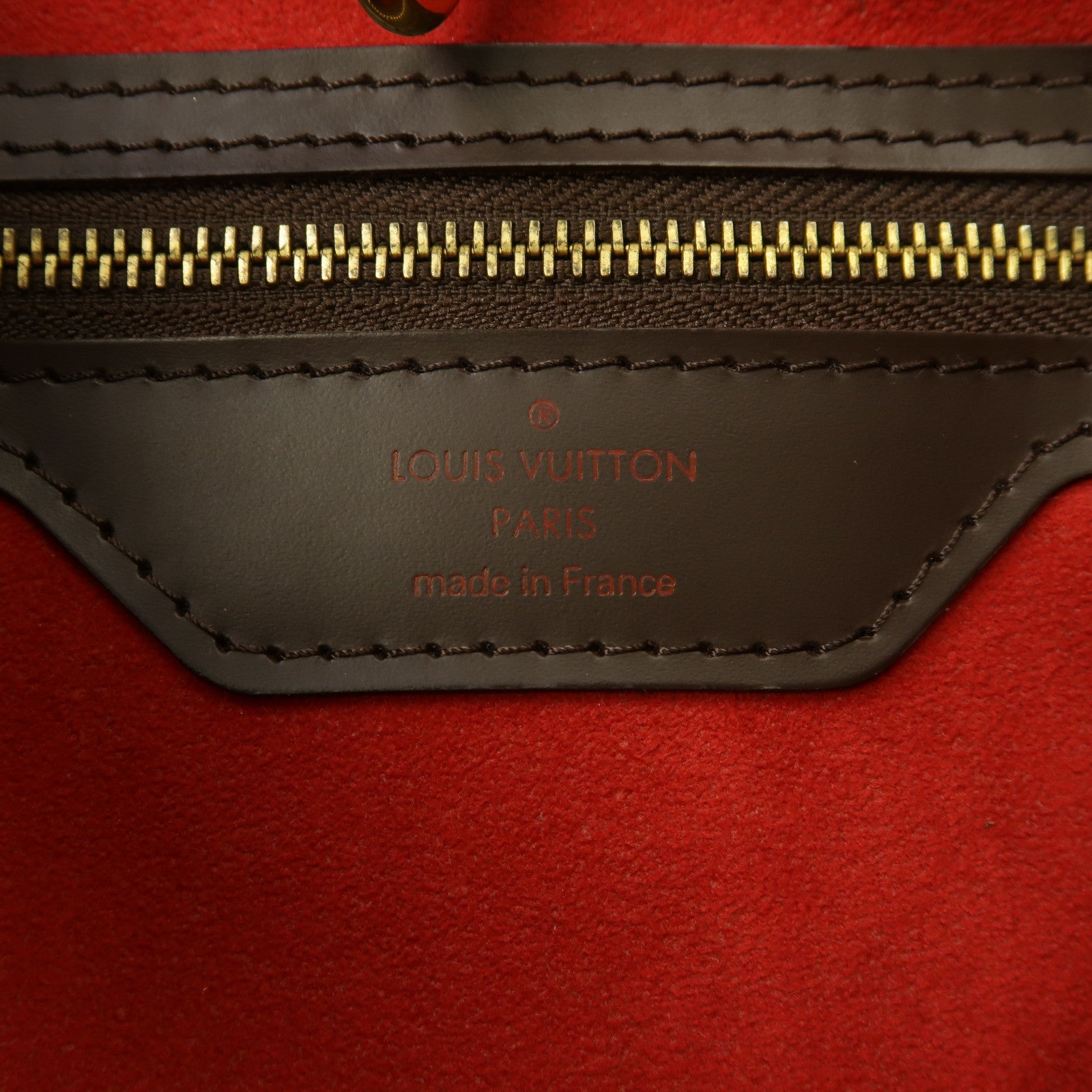 LOUIS VUITTON 【激減優惠】Damier Hampstead MM金扣手挽袋啡色