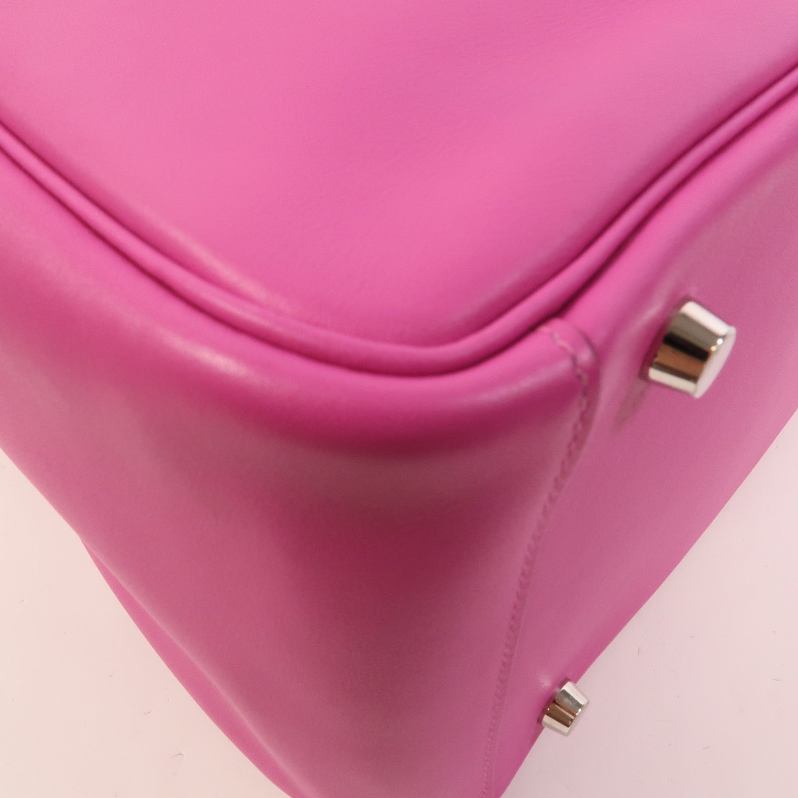 HERMES Swift/Epsom皮革Lindy 30手挽肩背兩用袋Rose Purple