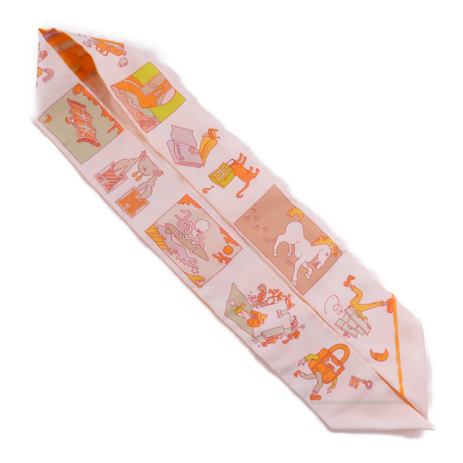 HERMES 絲質Twilly絲巾