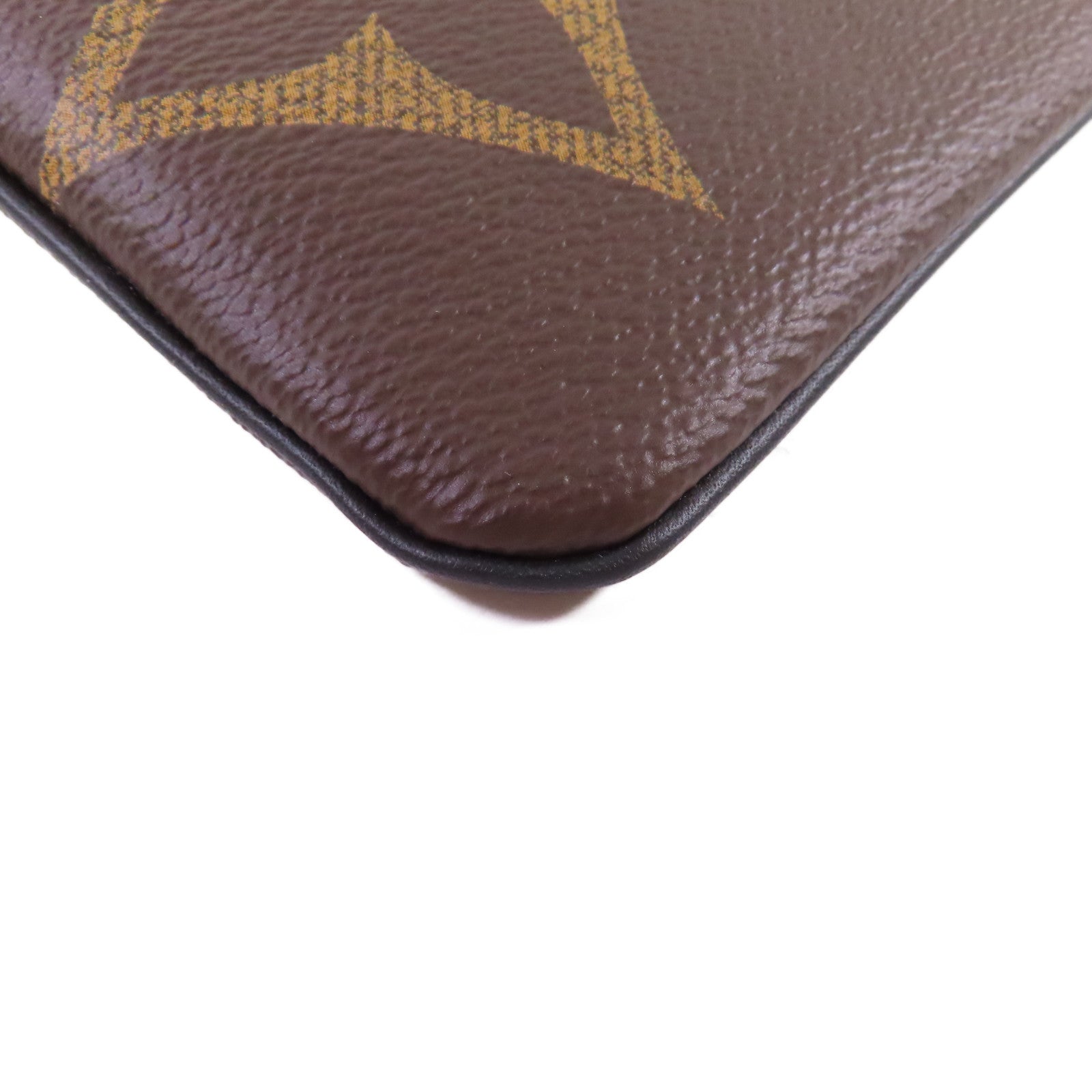 LOUIS VUITTON 【激減優惠】Monogram Trio Pouch金扣手拿包啡色