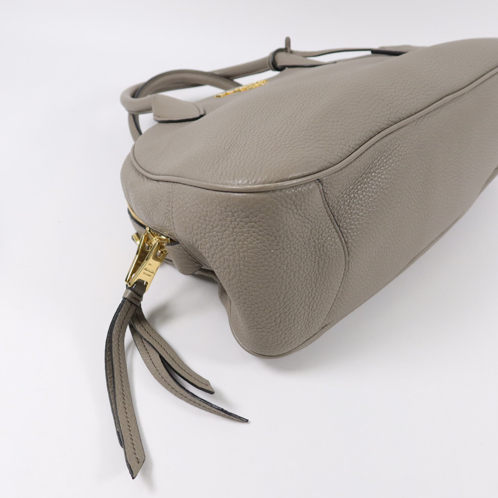 PRADA 牛皮皮革Nero Vitello Daino Bag手挽肩背兩用袋