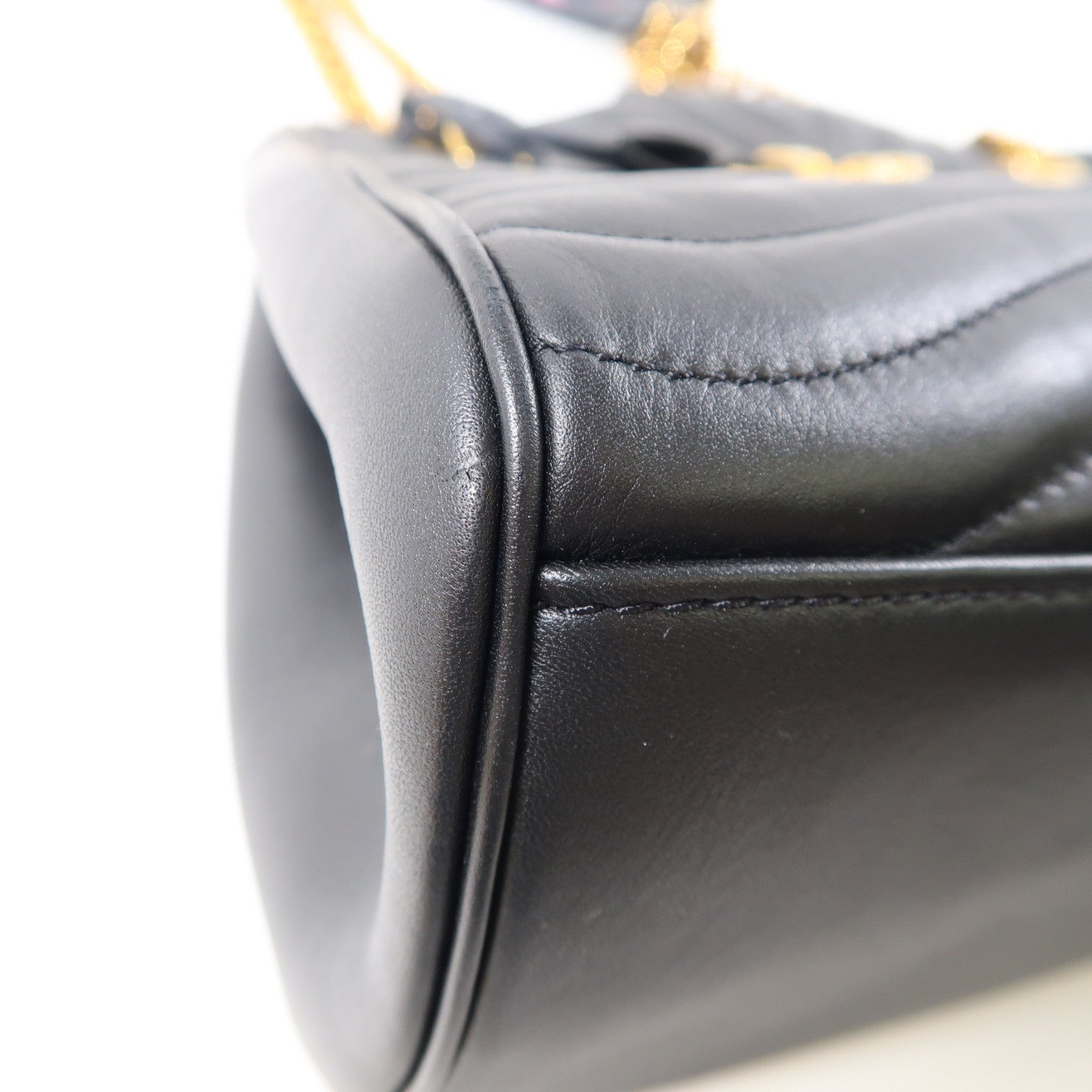 LOUIS VUITTON 斜紋牛皮皮革New Wave Tote Bag金扣肩背袋黑色