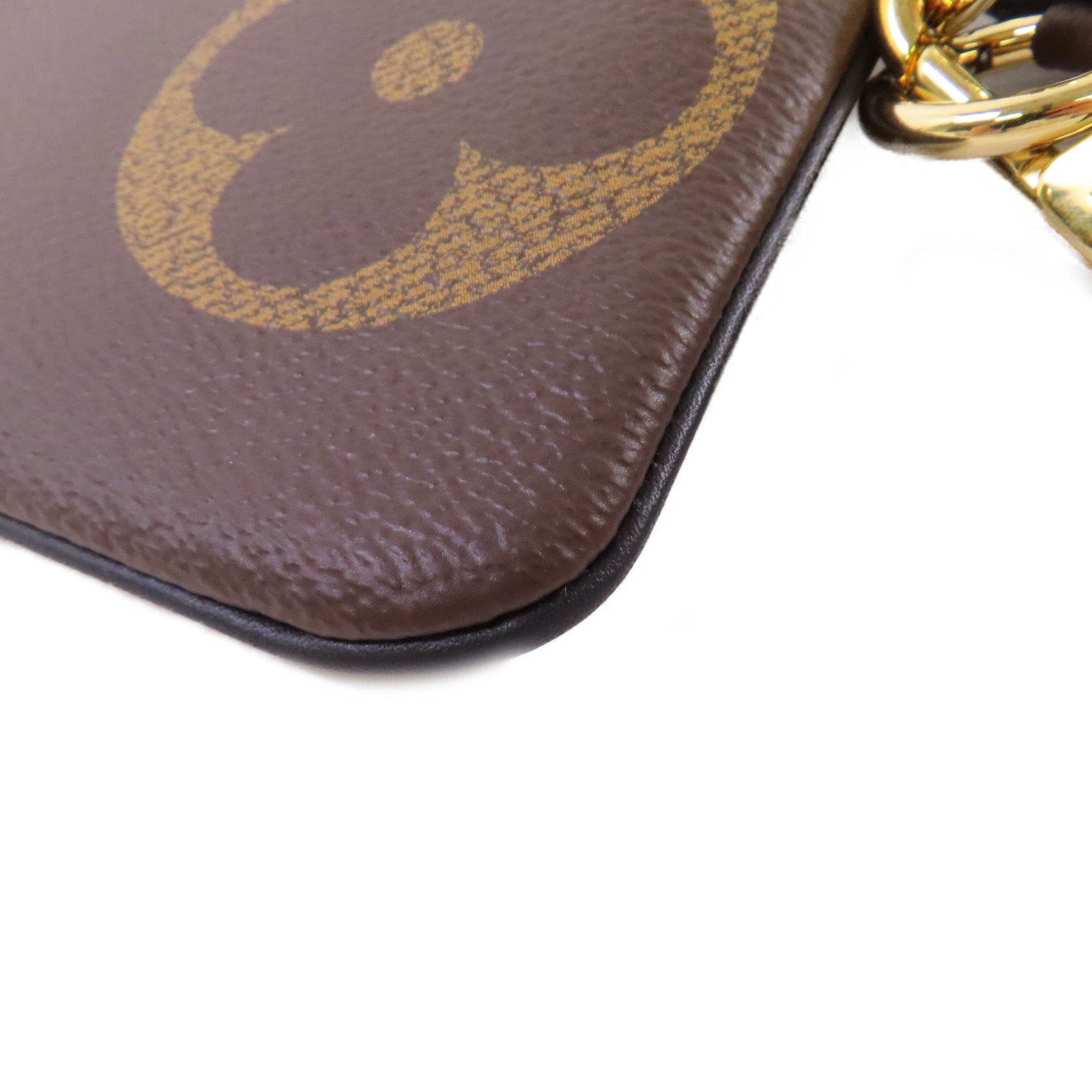 LOUIS VUITTON 【激減優惠】Monogram Trio Pouch金扣手拿包啡色