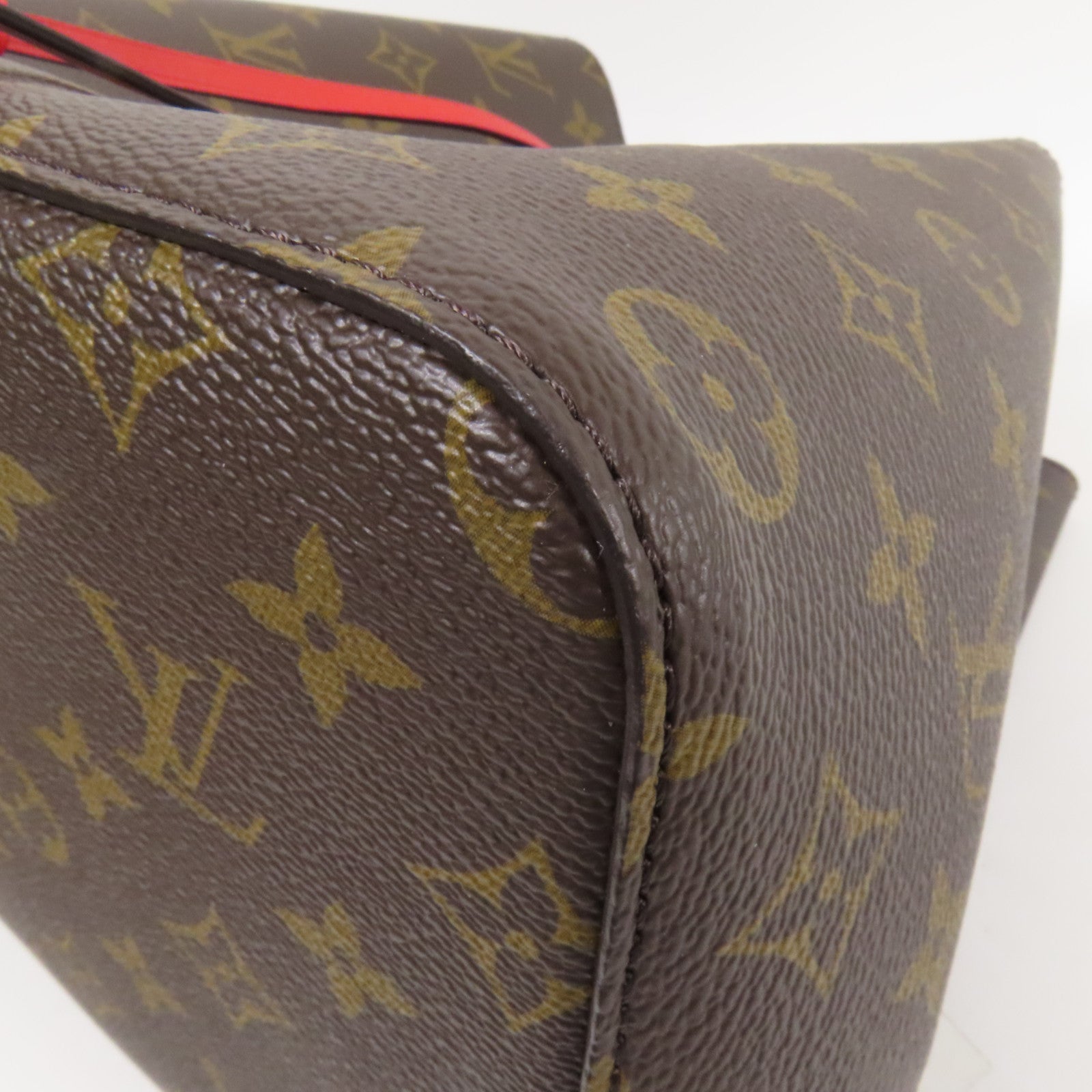 LOUIS VUITTON Monogram Neo Noe Bucket Bag金扣肩背袋Coquelicot