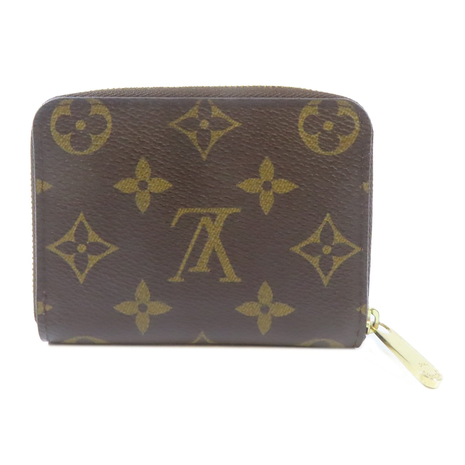 LOUIS VUITTON Monogram Coin Case金扣零錢包啡色