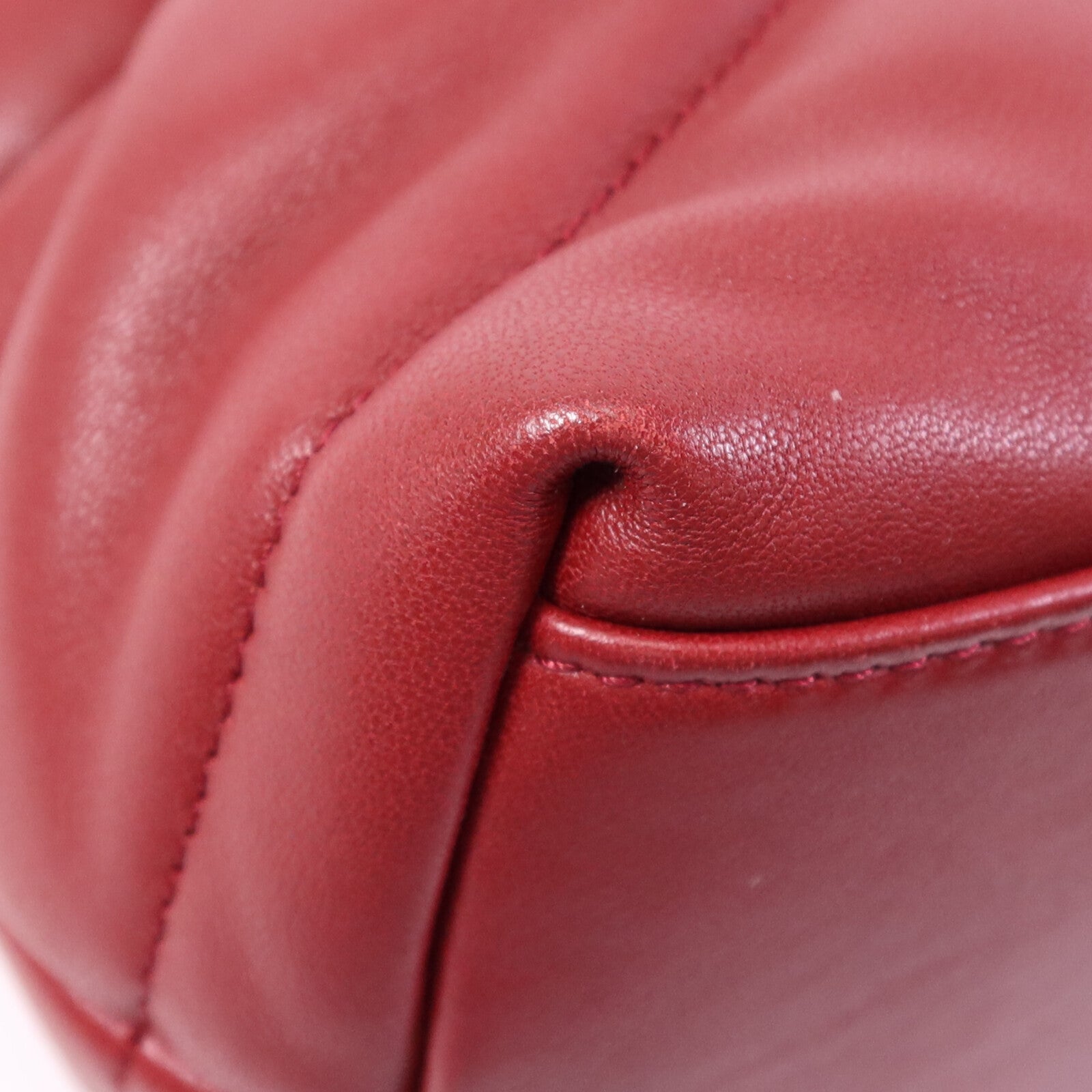 SAINT LAURENT 羊皮皮革Loulou Puffer金扣鏈帶肩背袋