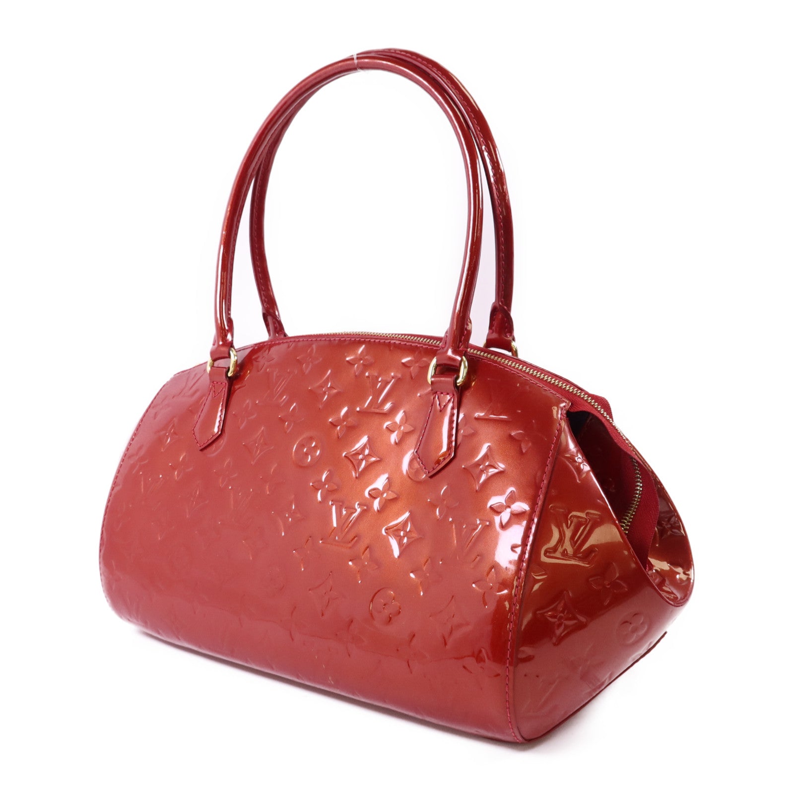 LOUIS VUITTON Monogram Vernis Sherwood PM金扣肩背袋