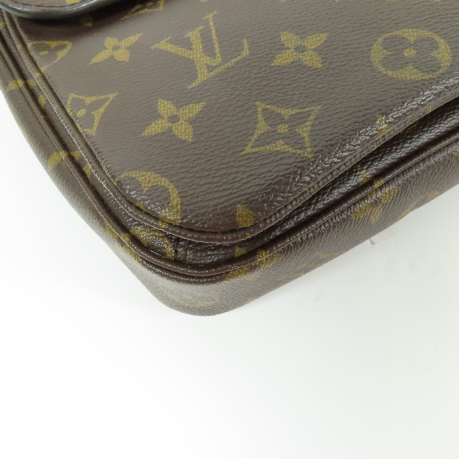 LOUIS VUITTON LV GHW Pochette Metis MM 2 Way Bag M44875 Monogram Brown