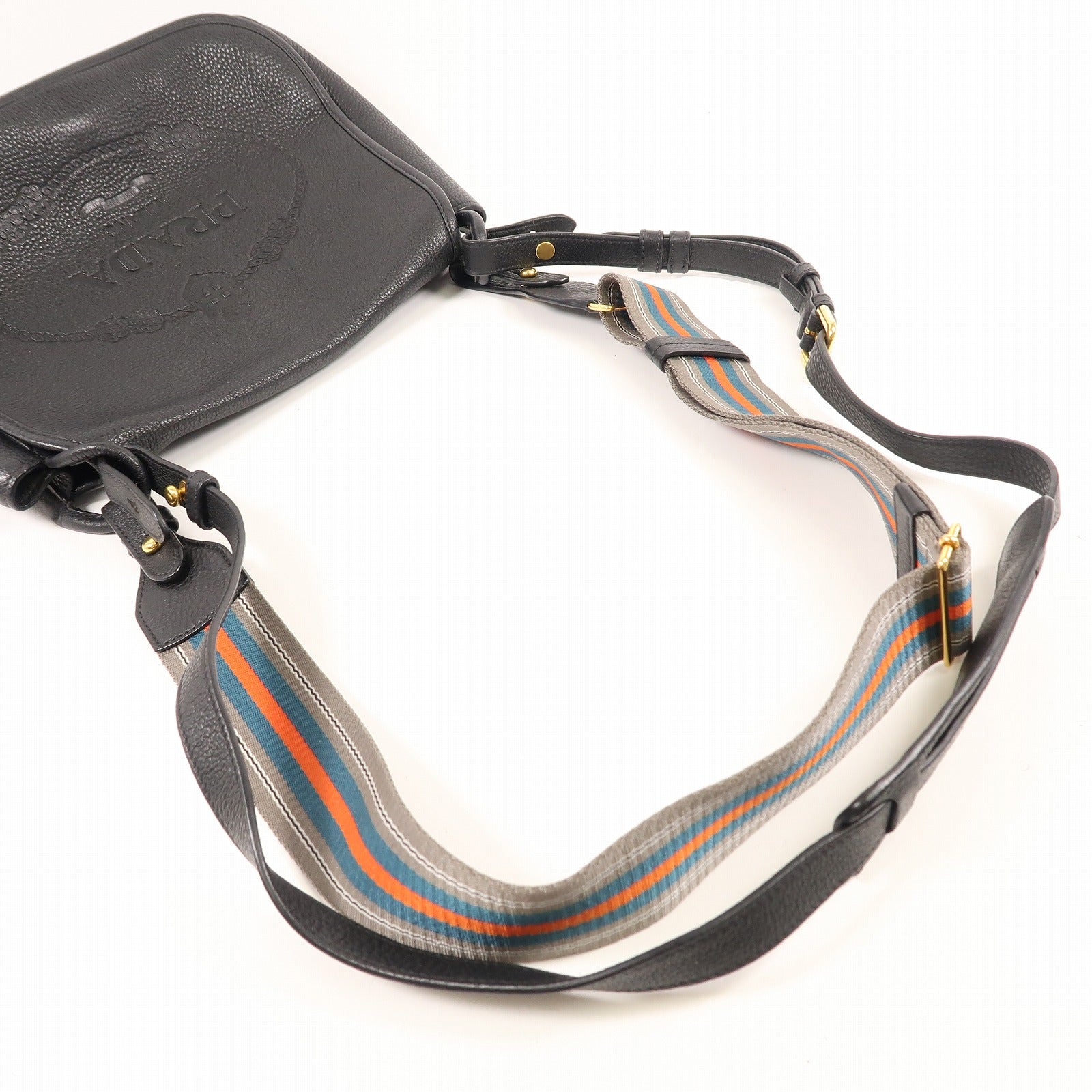PRADA 牛皮皮革Shoulder Bag金扣肩背袋