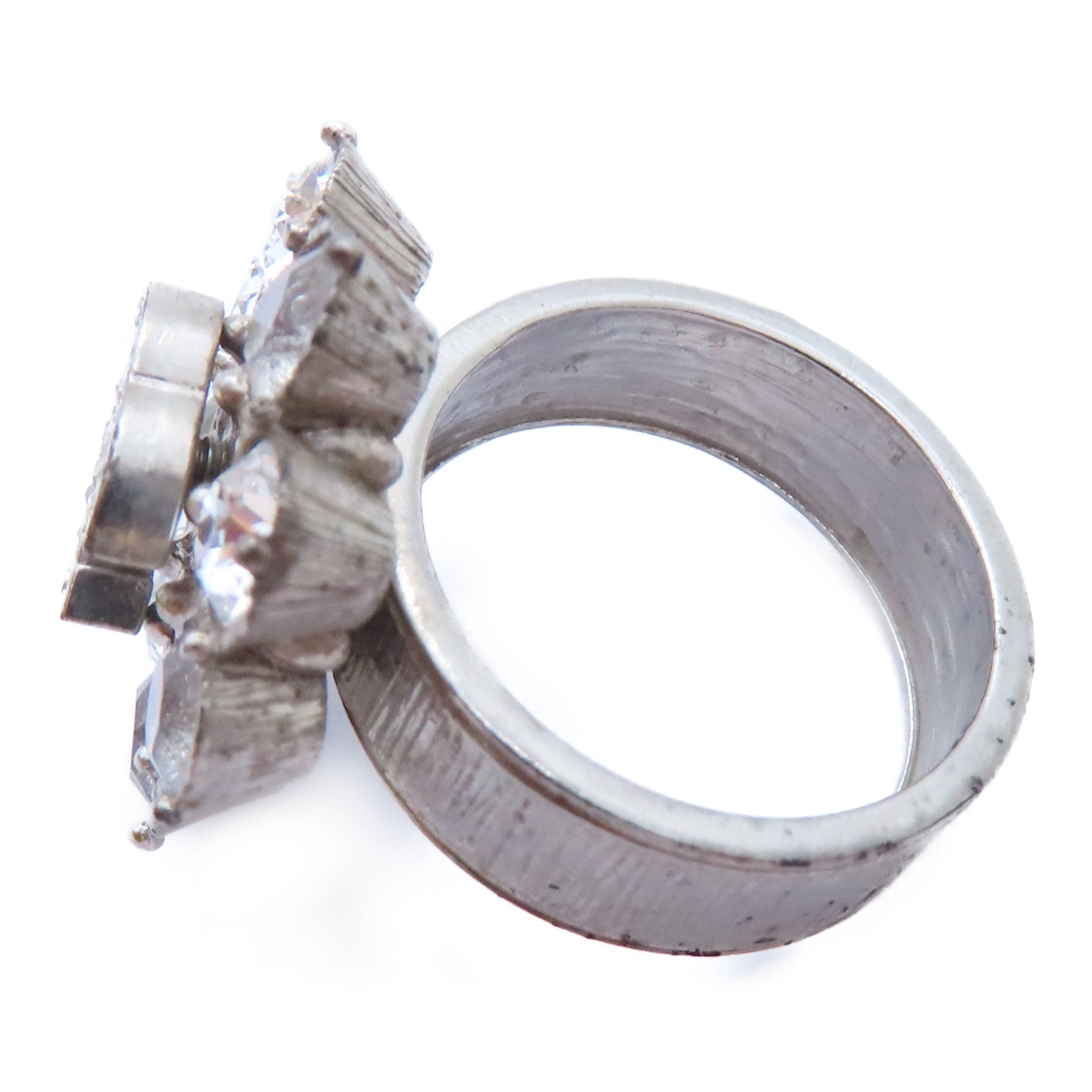 CHANEL 金屬Coco Mark Flower Ring戒指US#6