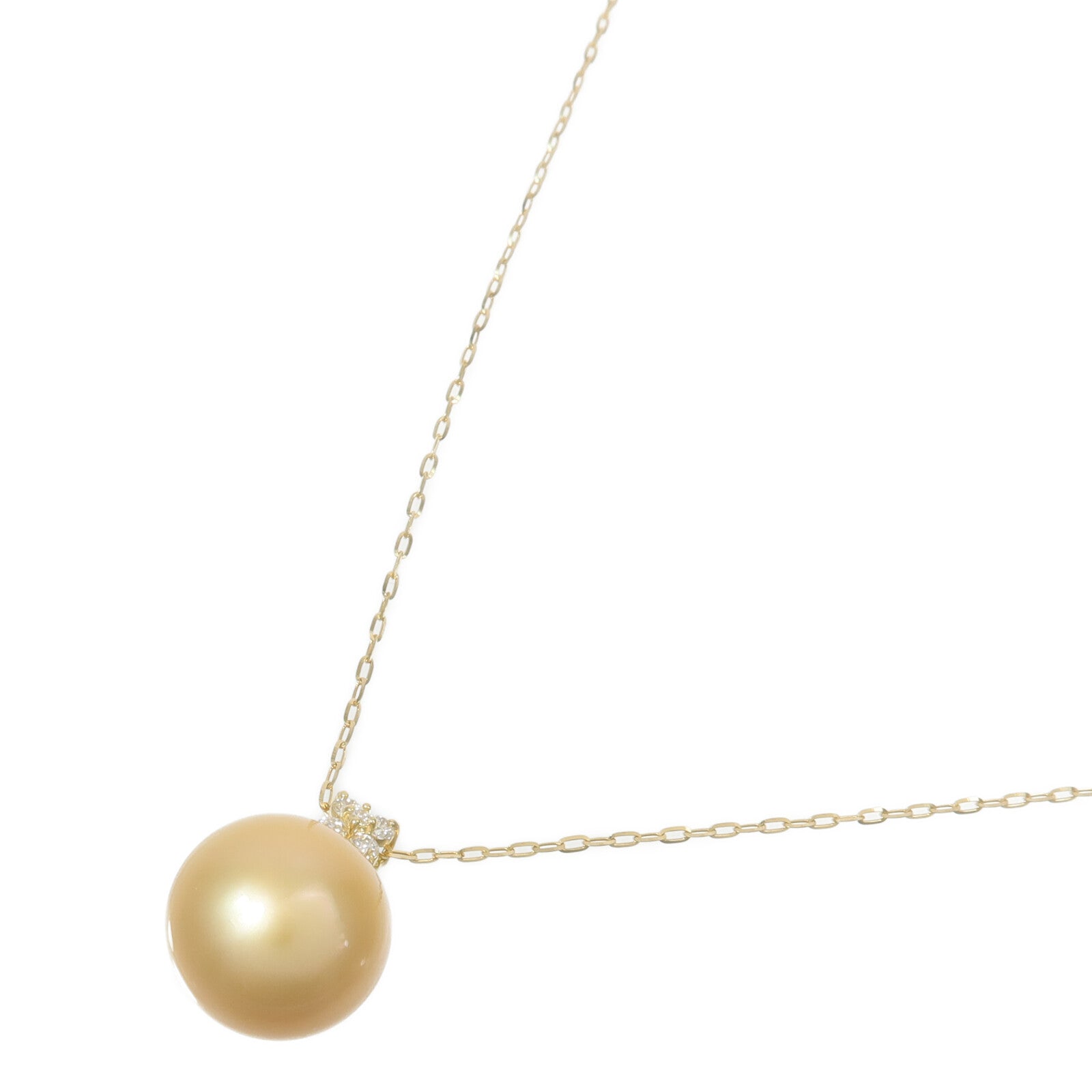 JEWELRY 18K黃金Pearl Diamond Necklace珍珠/鑽石項鍊