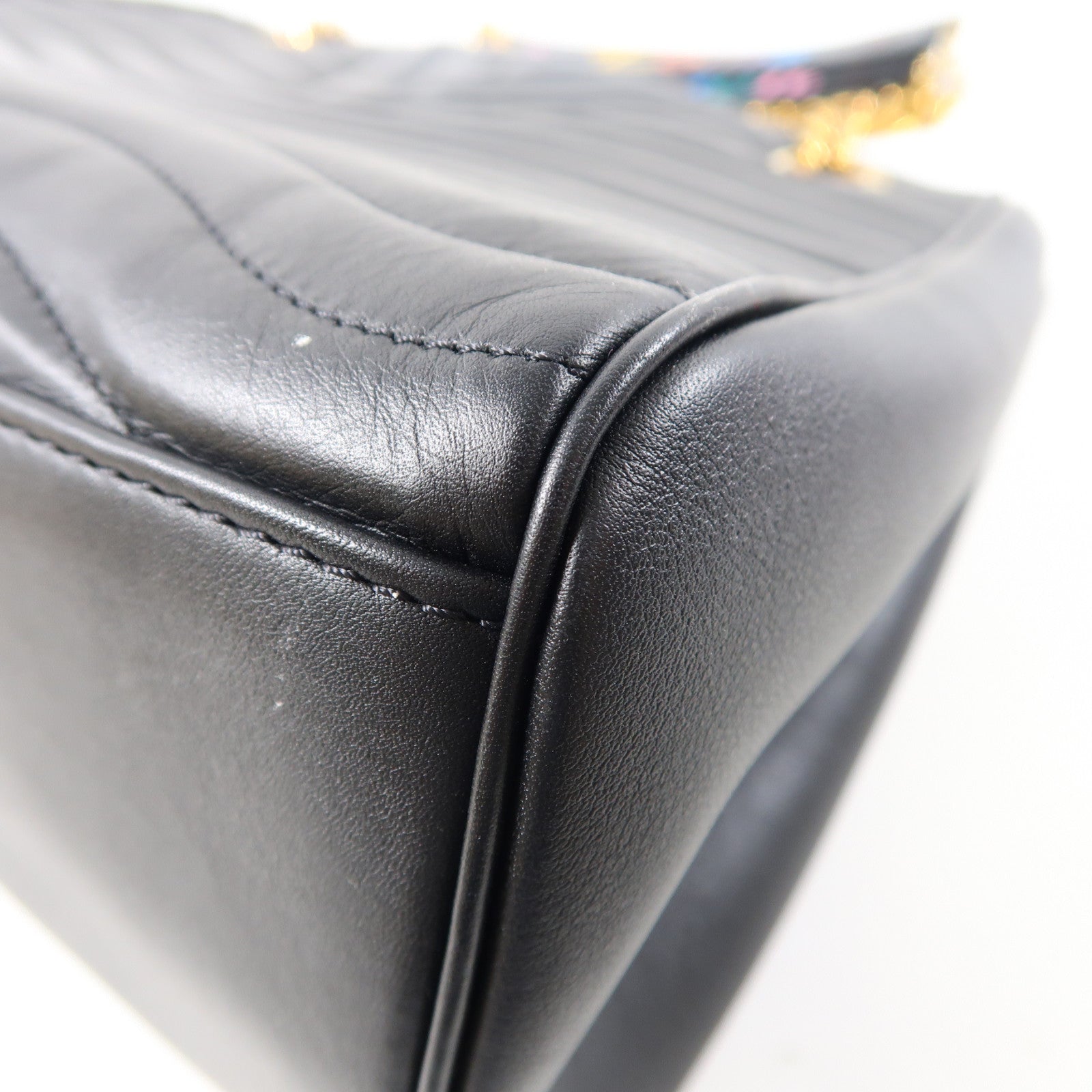 LOUIS VUITTON 斜紋牛皮皮革New Wave Tote Bag金扣肩背袋黑色
