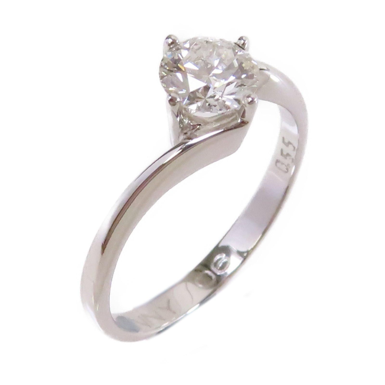 JEWELRY 【激減優惠】18K白金/0.55ct鑽石Diamond Ring戒指US#5