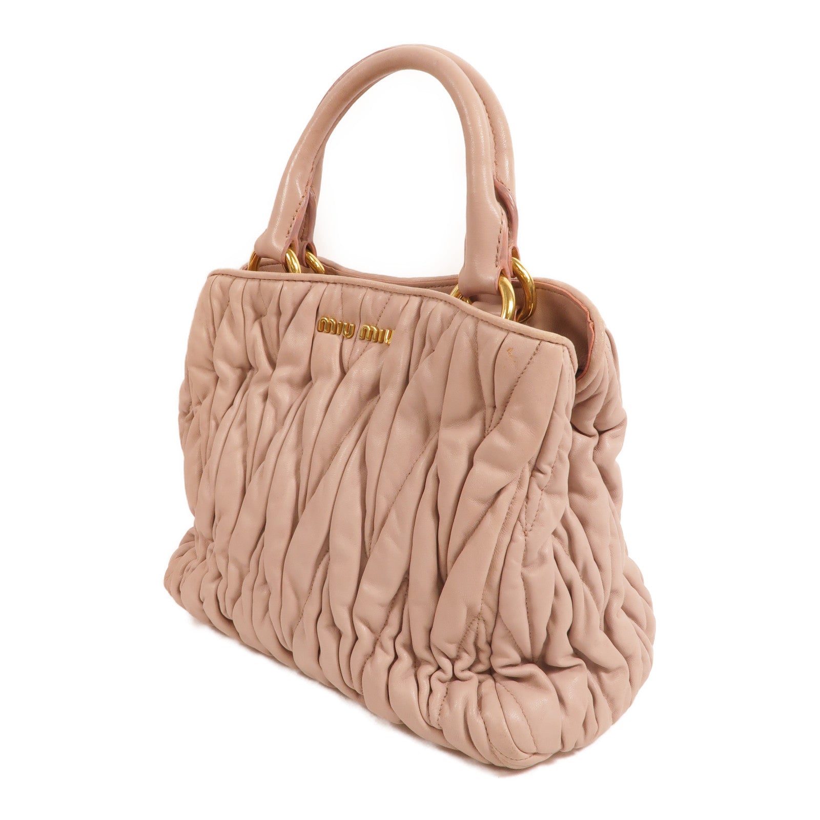 Miu Miu 羊皮皮革2 Way Shoulder手挽肩背兩用袋