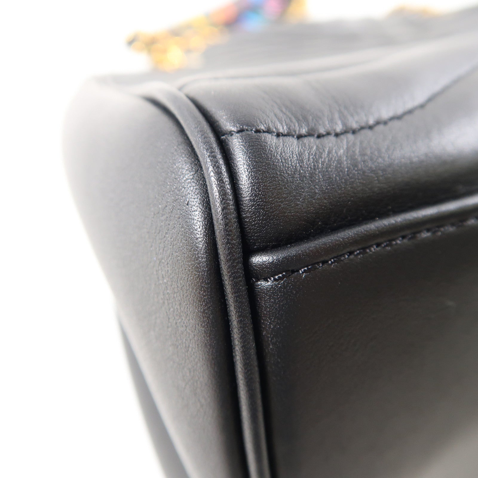 LOUIS VUITTON 斜紋牛皮皮革New Wave Tote Bag金扣肩背袋黑色