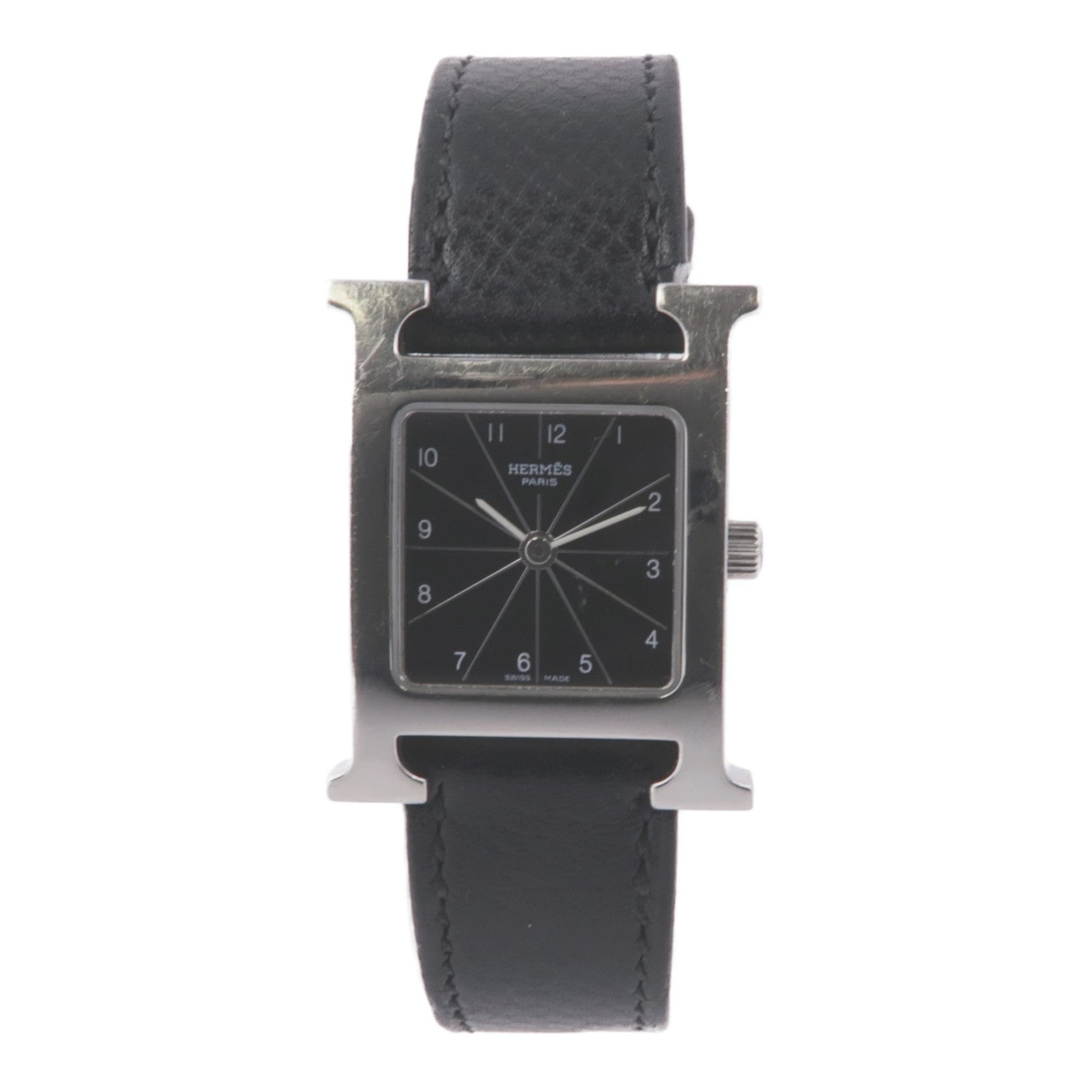 HERMES H Watch HH1.210 Quartz Watch Black