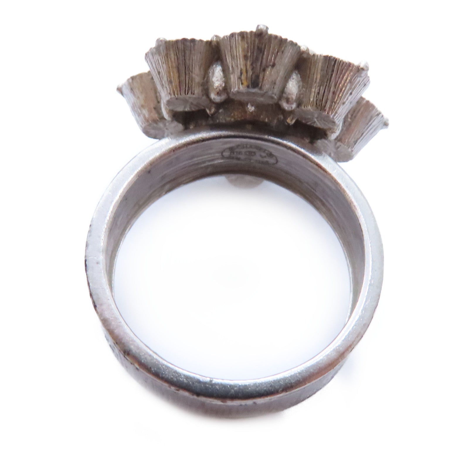 CHANEL 金屬Coco Mark Flower Ring戒指US#6