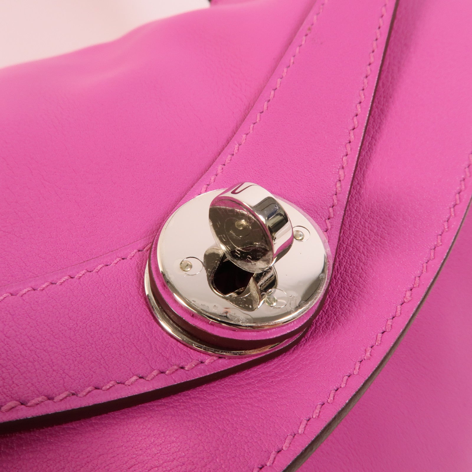 HERMES Swift/Epsom皮革Lindy 30手挽肩背兩用袋Rose Purple