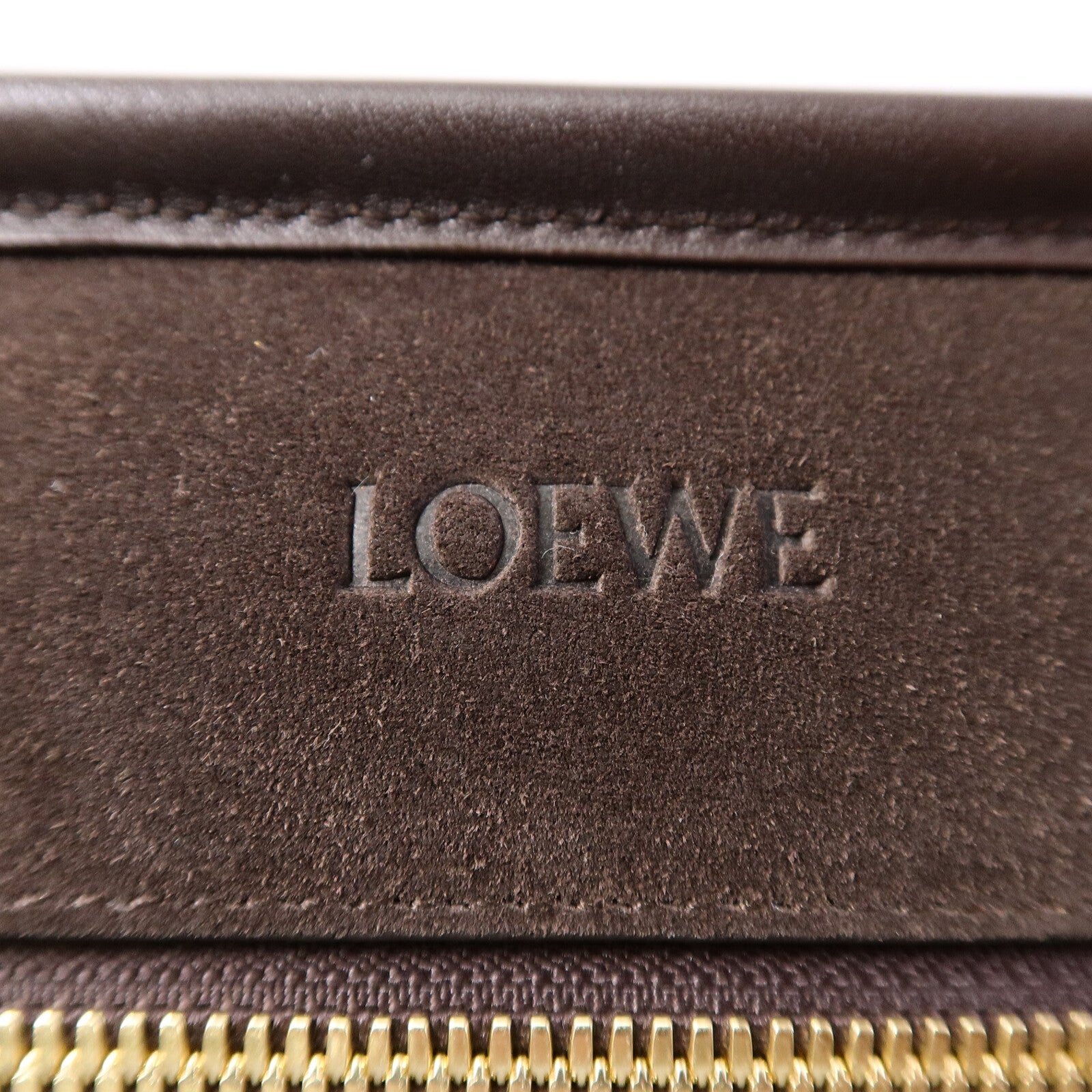 LOEWE 麂皮/牛皮皮革Amazona 180 Large手挽肩背兩用袋