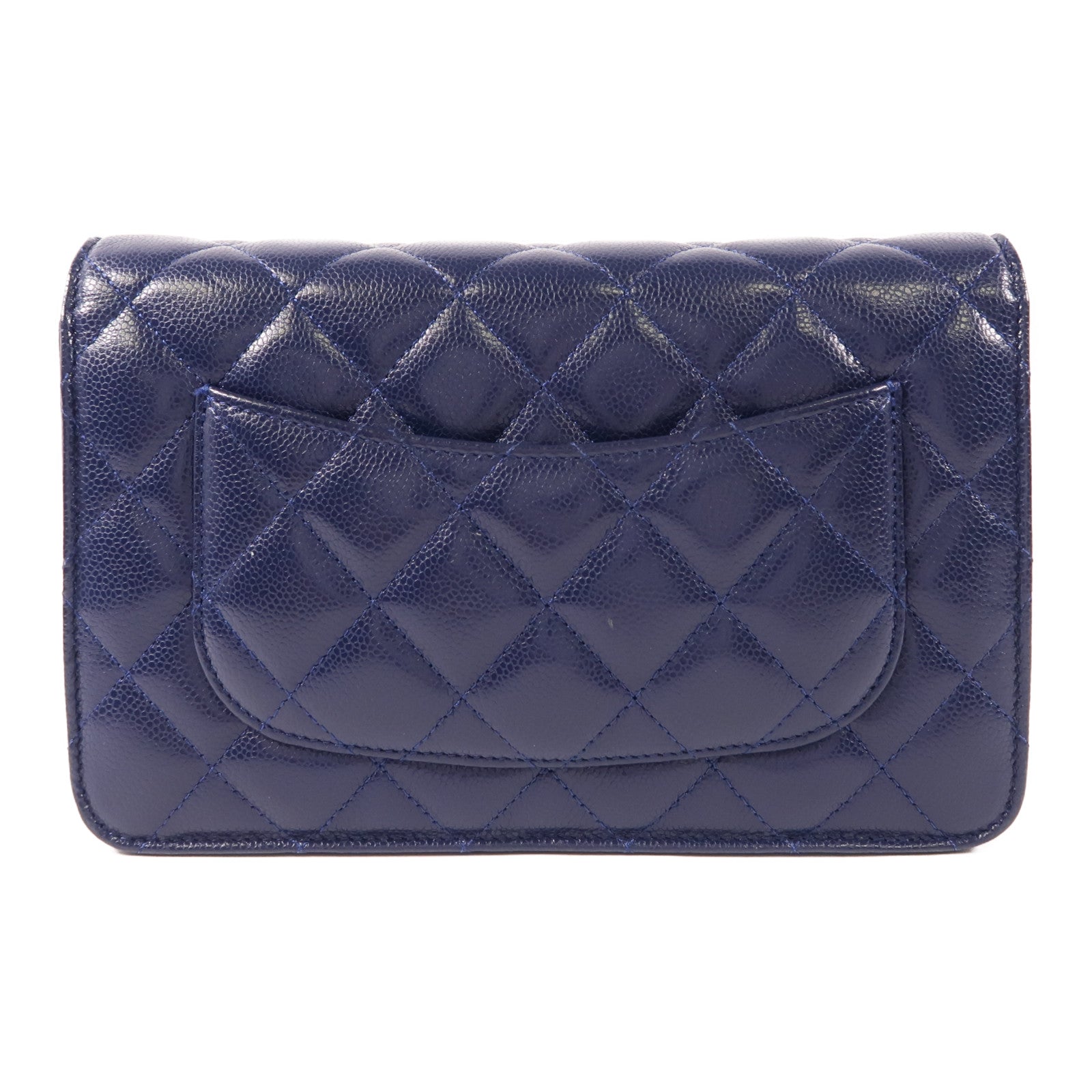 CHANEL 牛皮皮革WOC Wallet On Chain金扣鏈帶肩背袋