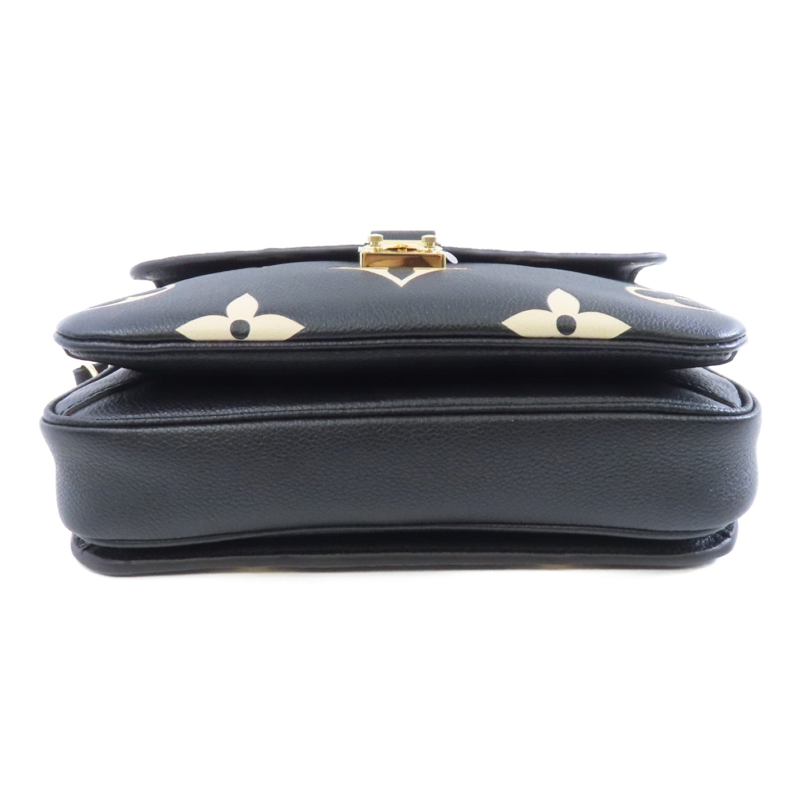 LOUIS VUITTON Monogram Giant Pochette Metis金扣手挽肩背兩用袋黑色/米色