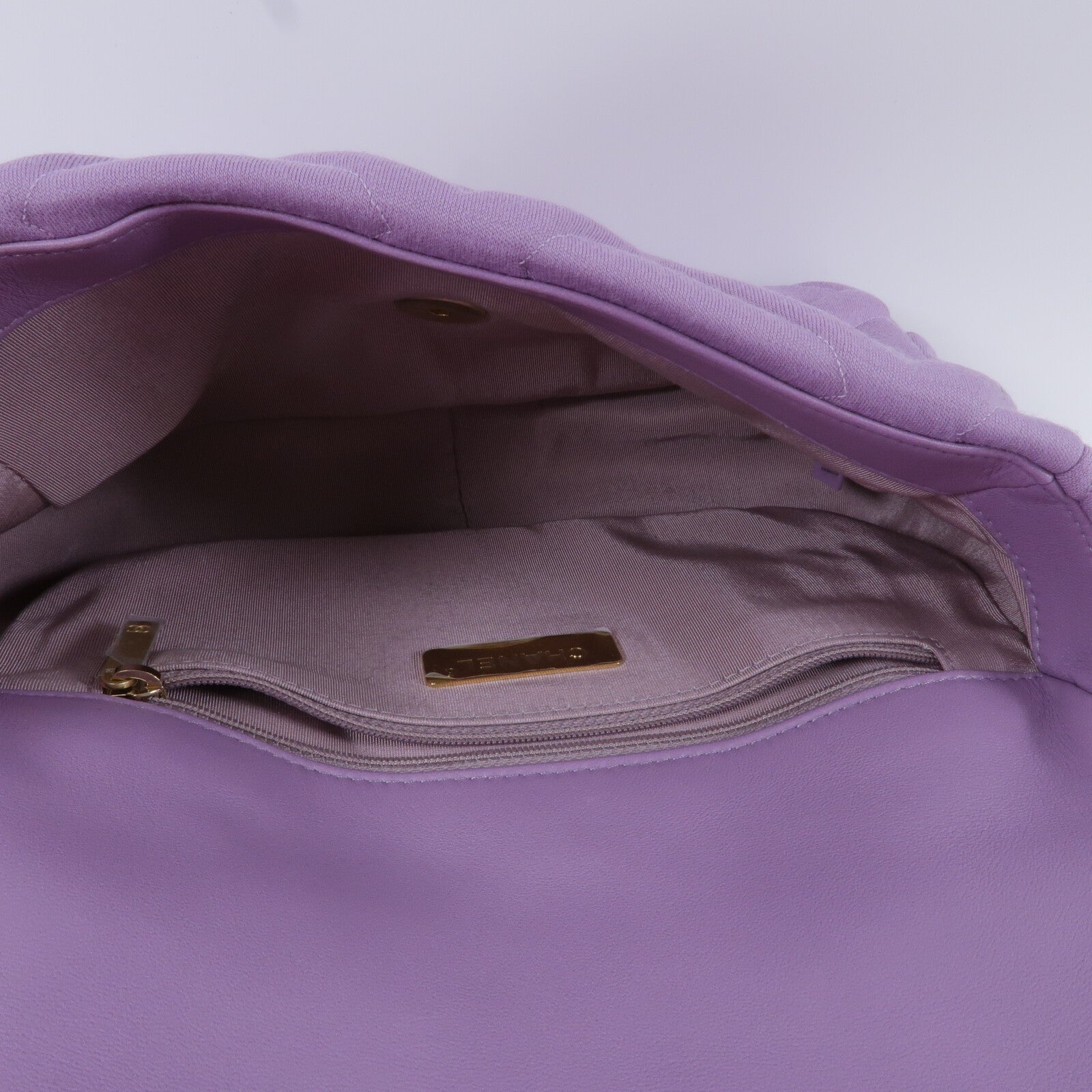CHANEL Jersey Chanel 19 Small手挽肩背兩用袋