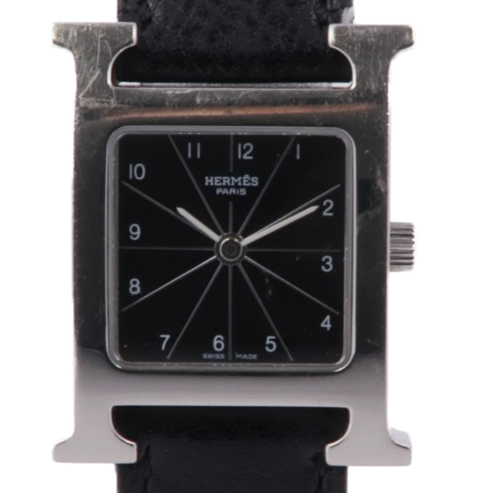 HERMES H Watch HH1.210 Quartz Watch Black