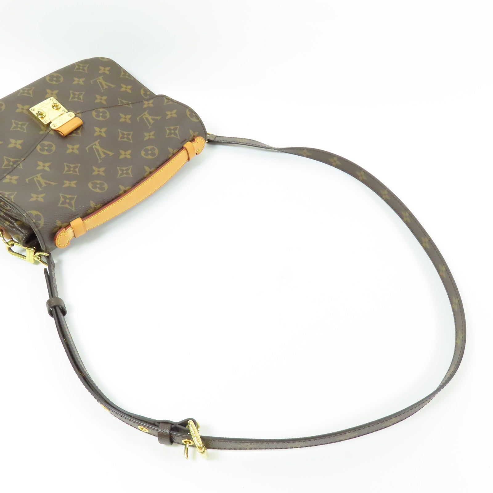 LOUIS VUITTON LV GHW Pochette Metis MM 2 Way Bag M44875 Monogram Brown