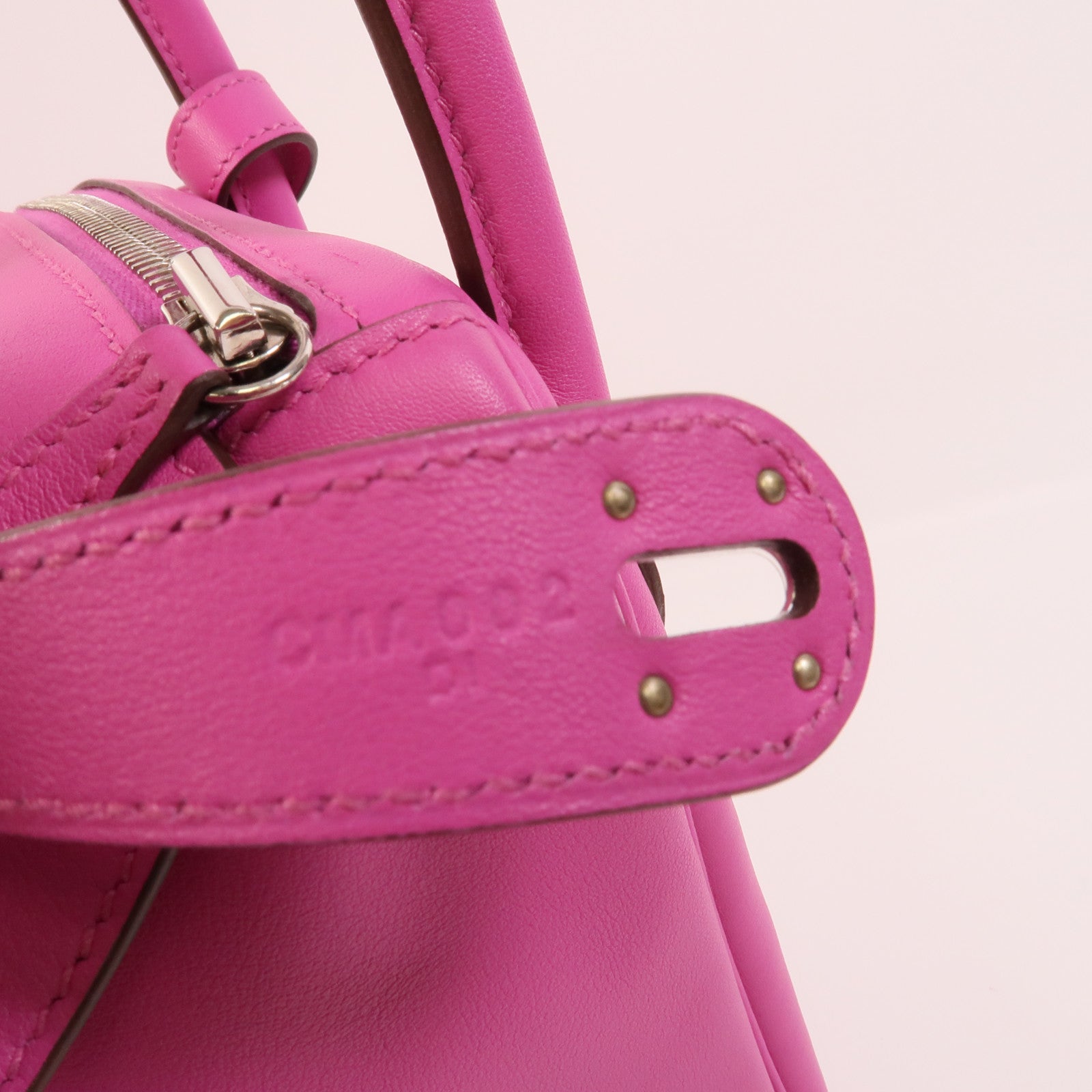 HERMES Swift/Epsom皮革Lindy 30手挽肩背兩用袋Rose Purple
