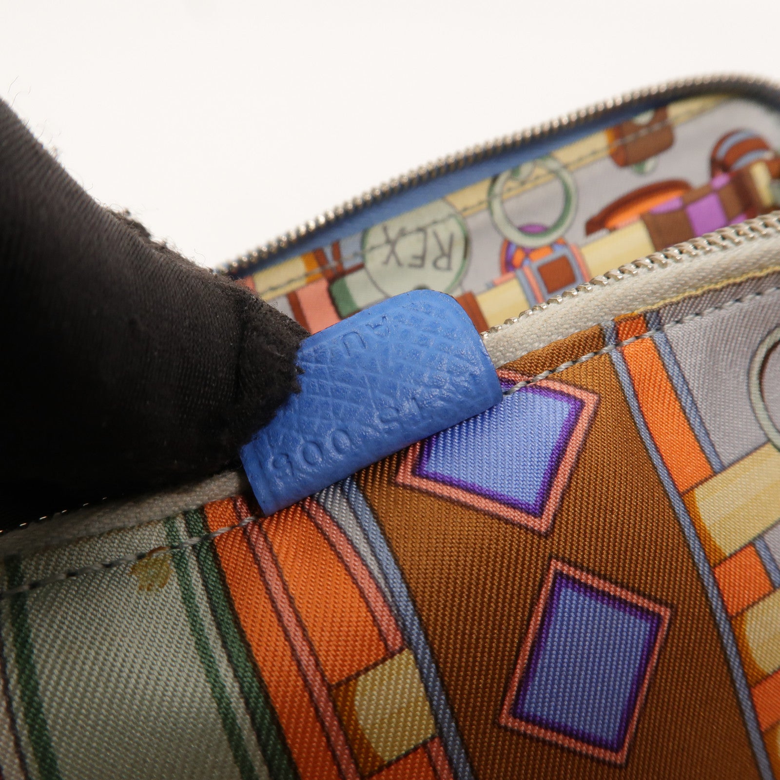 HERMES Epsom皮革Silk In Long Wallet長錢包Bleu Paradis